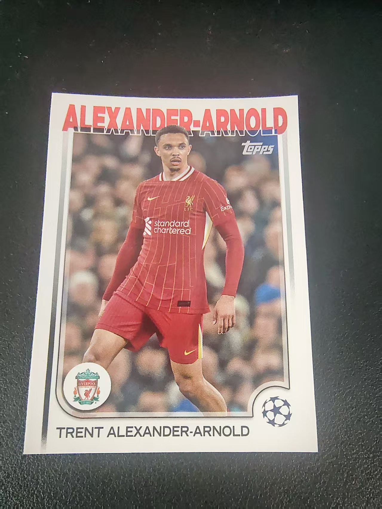 【可合并,不累计】2025 Topps Chrome Trent Alexander Arnold 利物浦 特伦特 亚历山大 阿诺德 欧冠 划痕 边角瑕疵 #104