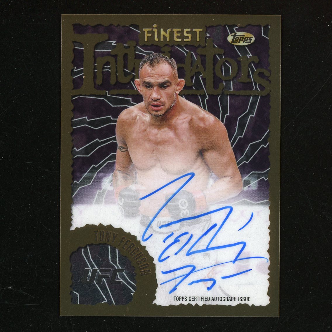 2024 Topps Finest UFC Tony Ferguson 夜魔 托尼弗格森 Intimidators 签字 卡签 美国 前轻量级 ...