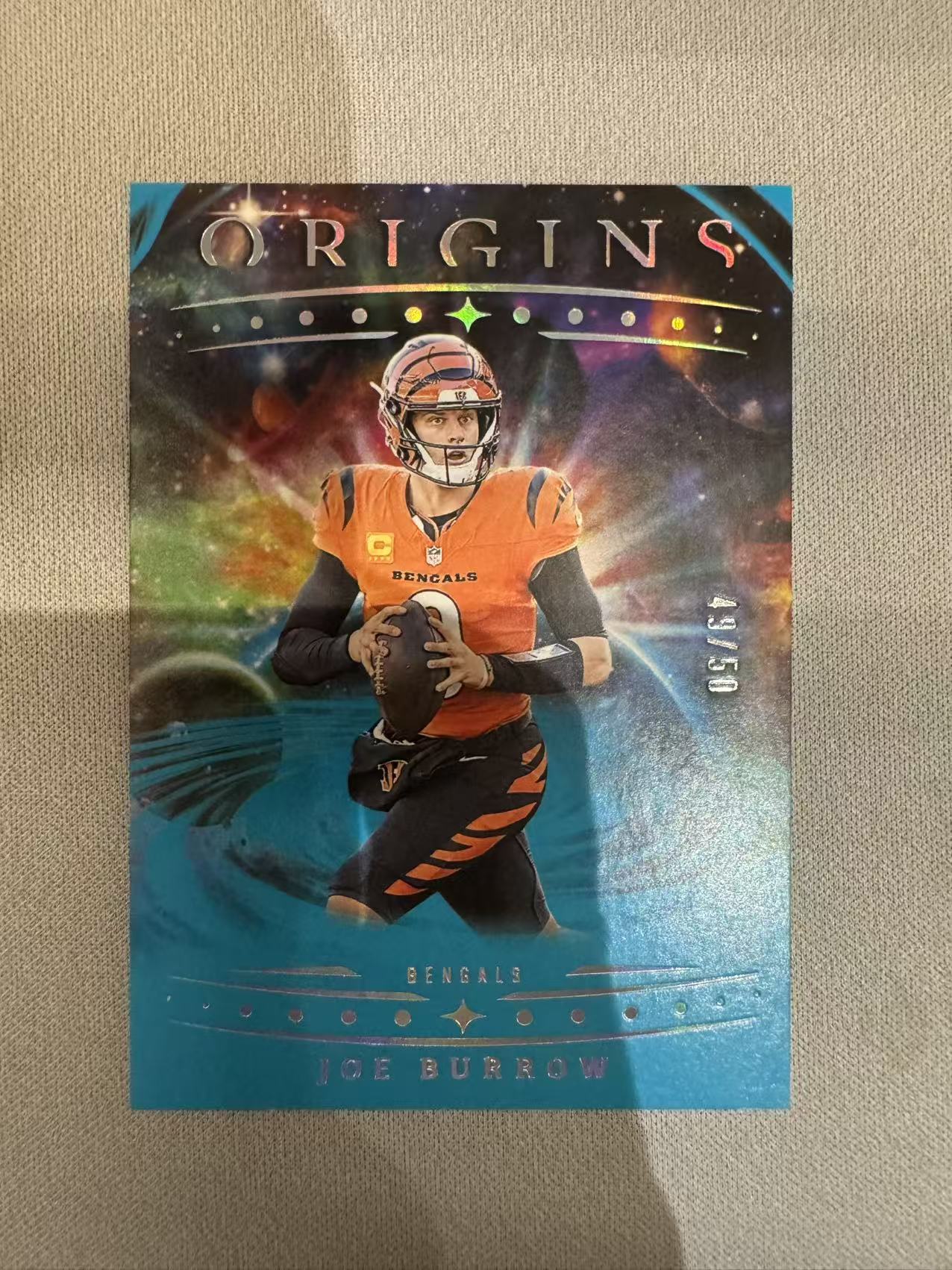 2025 Panini Origins Joe Burrow NFL橄榄球 起源 辛辛那提猛虎 四分卫 乔 伯罗 /50编 Base 卡品如图 凑套收藏