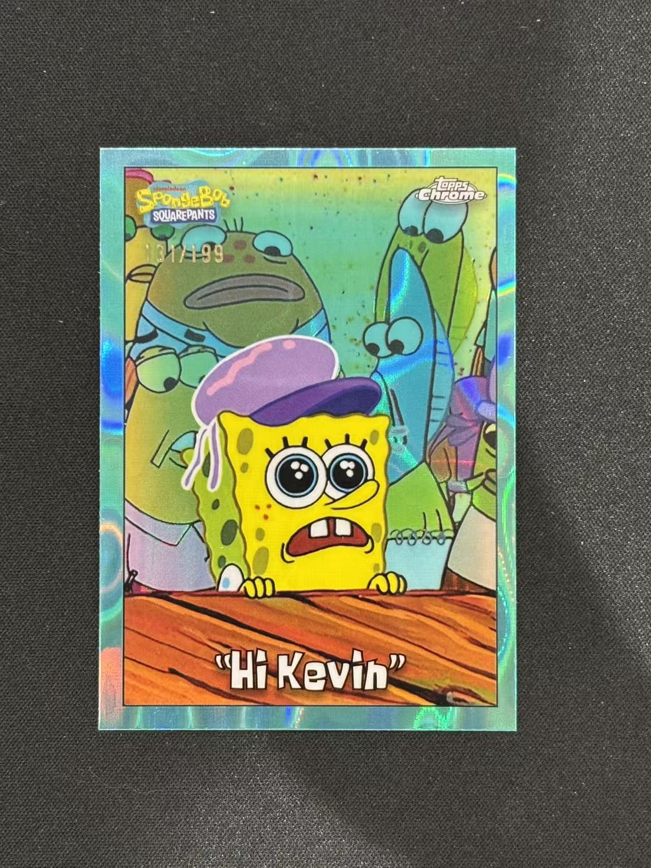 2025 Topps SpongeBob SquarePants 海绵宝宝 Chrome 海绵宝宝25周年 Hi Kevin 嗨,凯文 海洋折 /199编 - 果汁