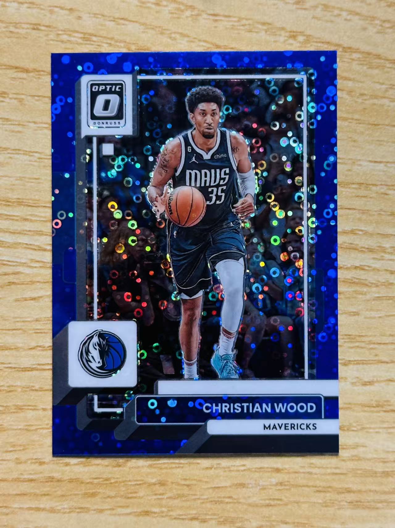 2022-23 Panini Donruss Christian Wood 嘿嘿代卖 杜蕾斯 optic 克里斯蒂安 伍德 蓝泡泡折 49编 独行侠 收藏必备