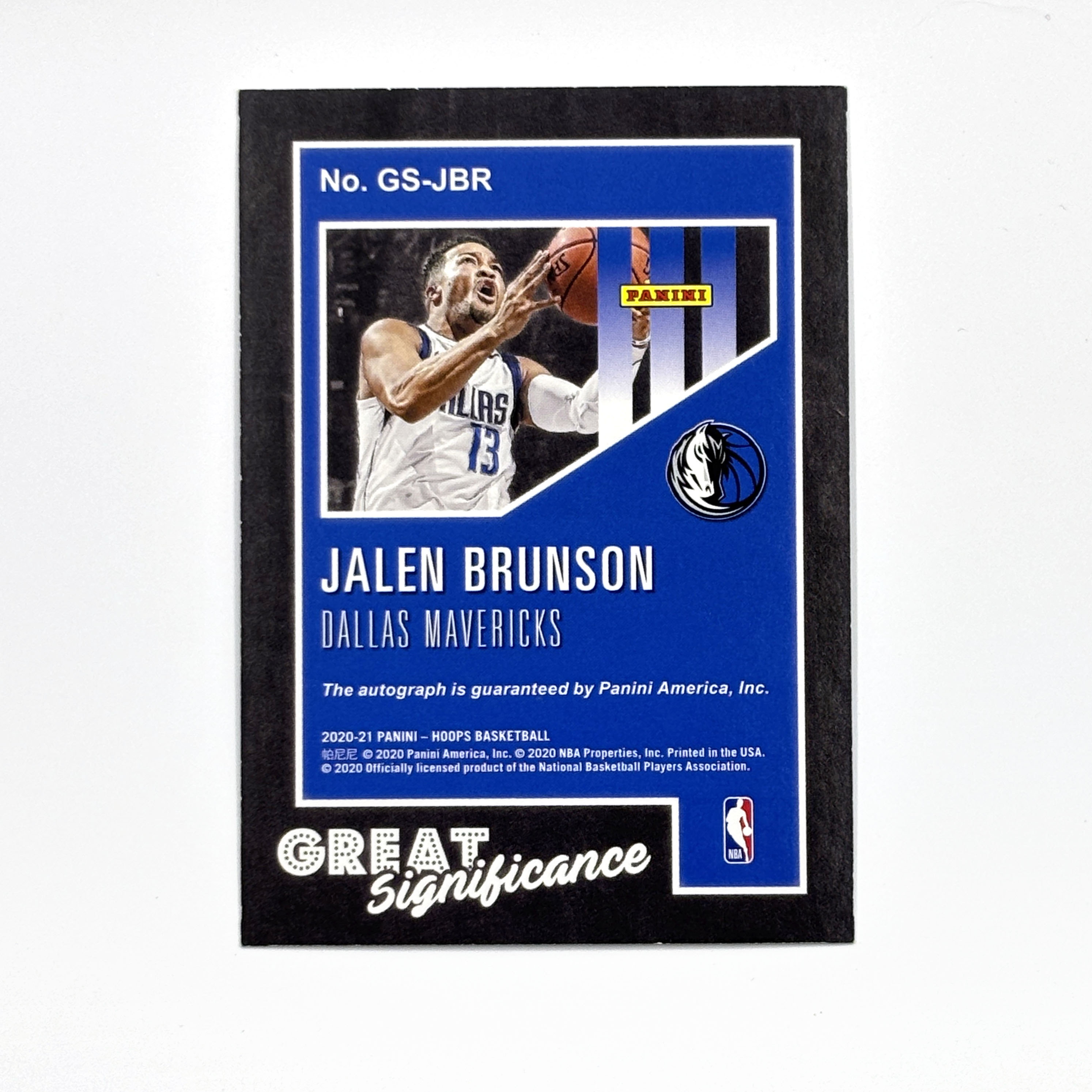 2023-24 Panini NBA Hoops Jalen Brunson RC 小牛尼克斯 持球大核 贾伦 布伦森 签字 墨迹完美! 【HOPE代卖(4.5%含卡淘)】