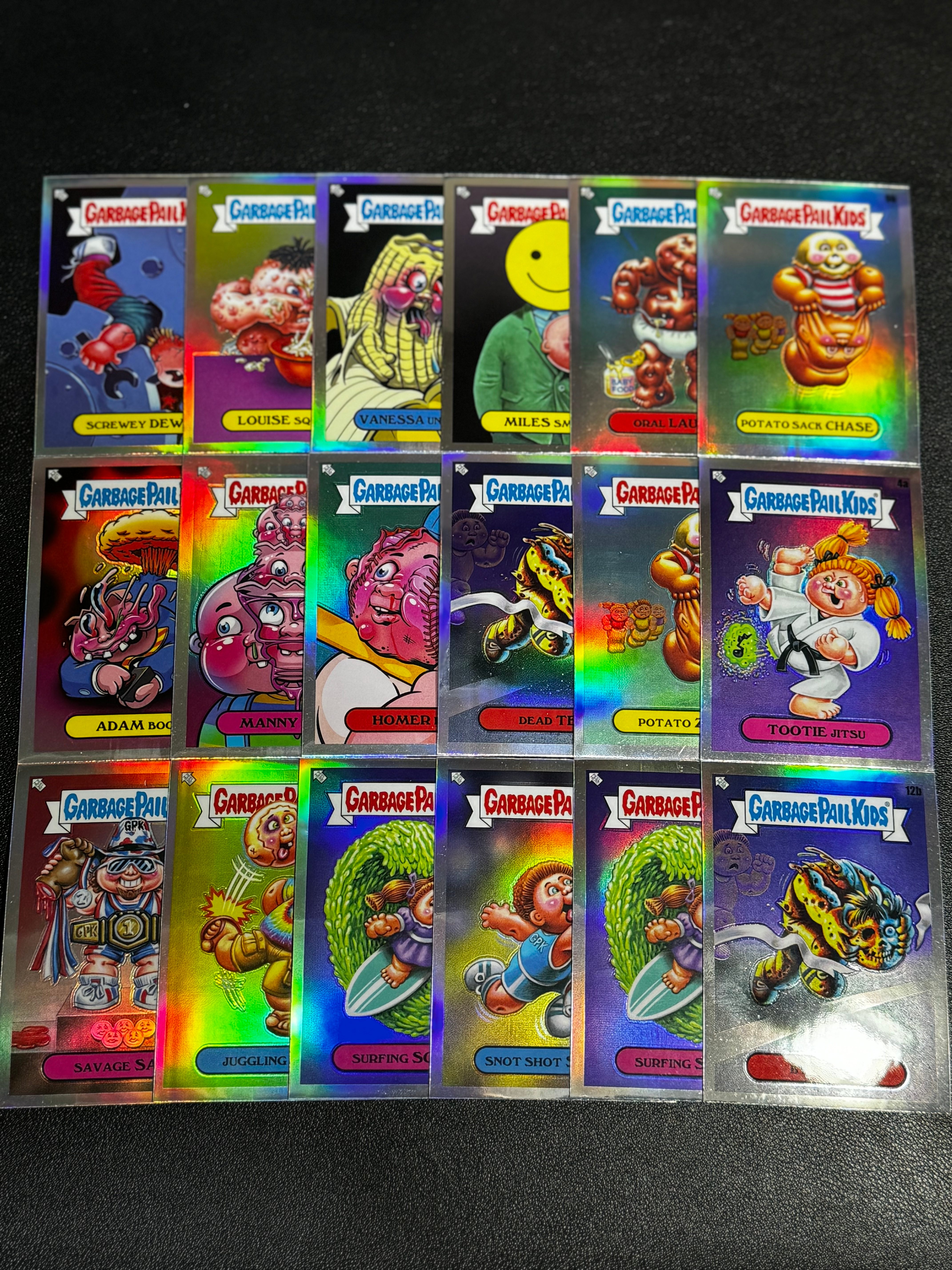 2023 Topps Garbage Pail Kids 垃圾桶小子 GPK Chrome 银折 A套 B套 拼图混合 Potato Sack Chase/Oral Laurel 等 LWWF