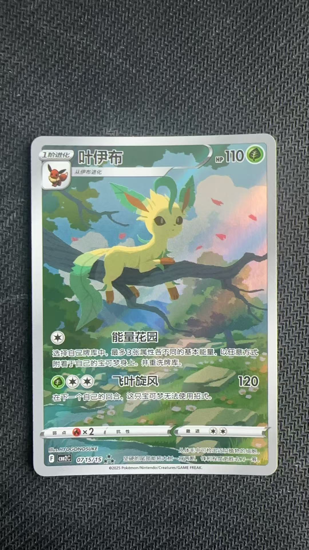2025 Pokemon TCG 宝石包 Vol.2 叶伊布 chs 【卡少爷卡社】PTCG 宝可梦 简中 叶伊布 0715/15 卡品如图 chs