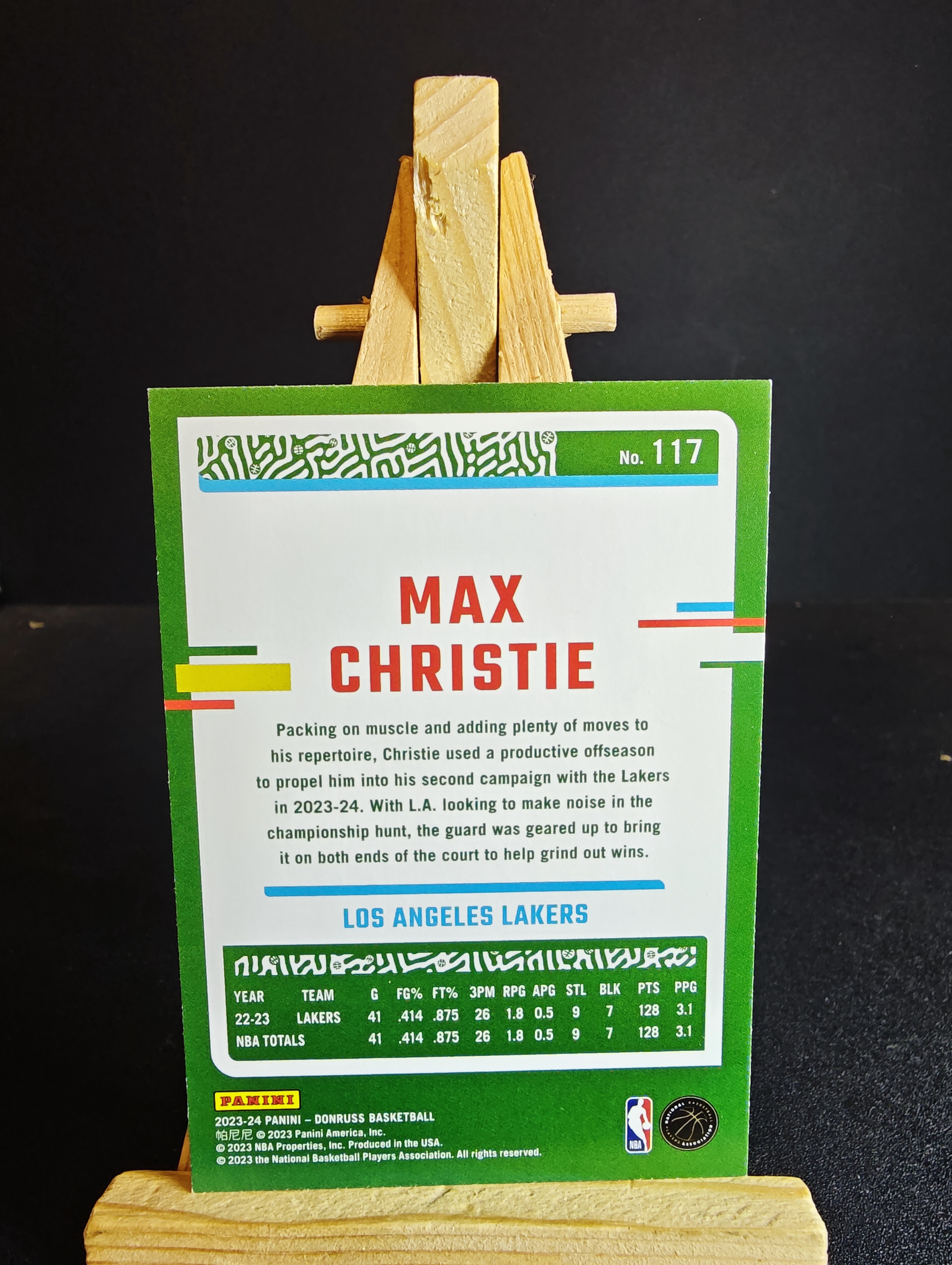 2023-24 Panini Donruss Max Christie 杜蕾斯 马克思 克里斯蒂 特卡 199编 卡品如图 91代拍