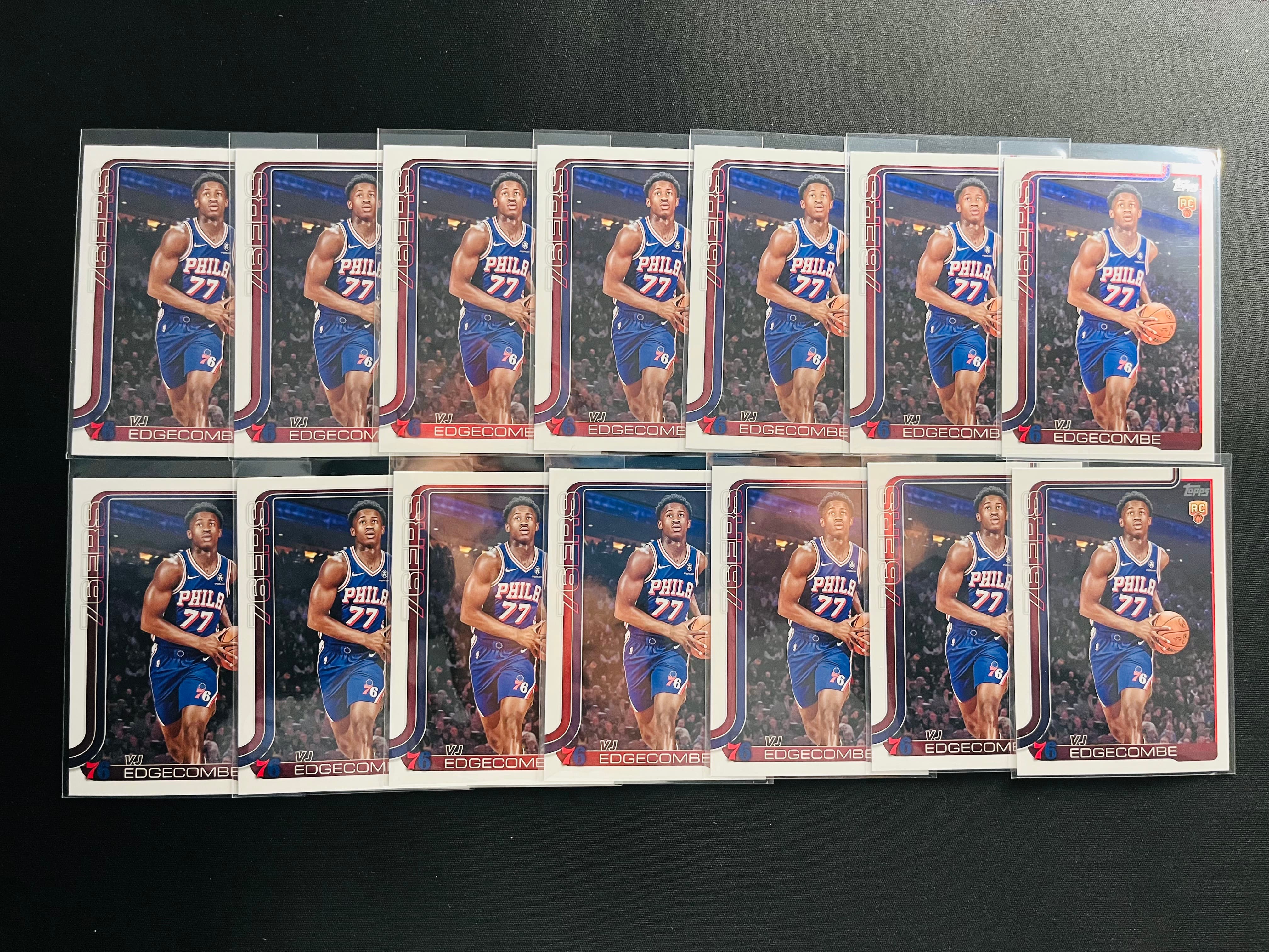 【古都代卖0手续费高额预付】2025-26 Topps 76人 VJ Edgecombe VJ 埃奇库姆 新秀 base 一图打包 选图帅气 实卡好看 凑套收藏必备——句号