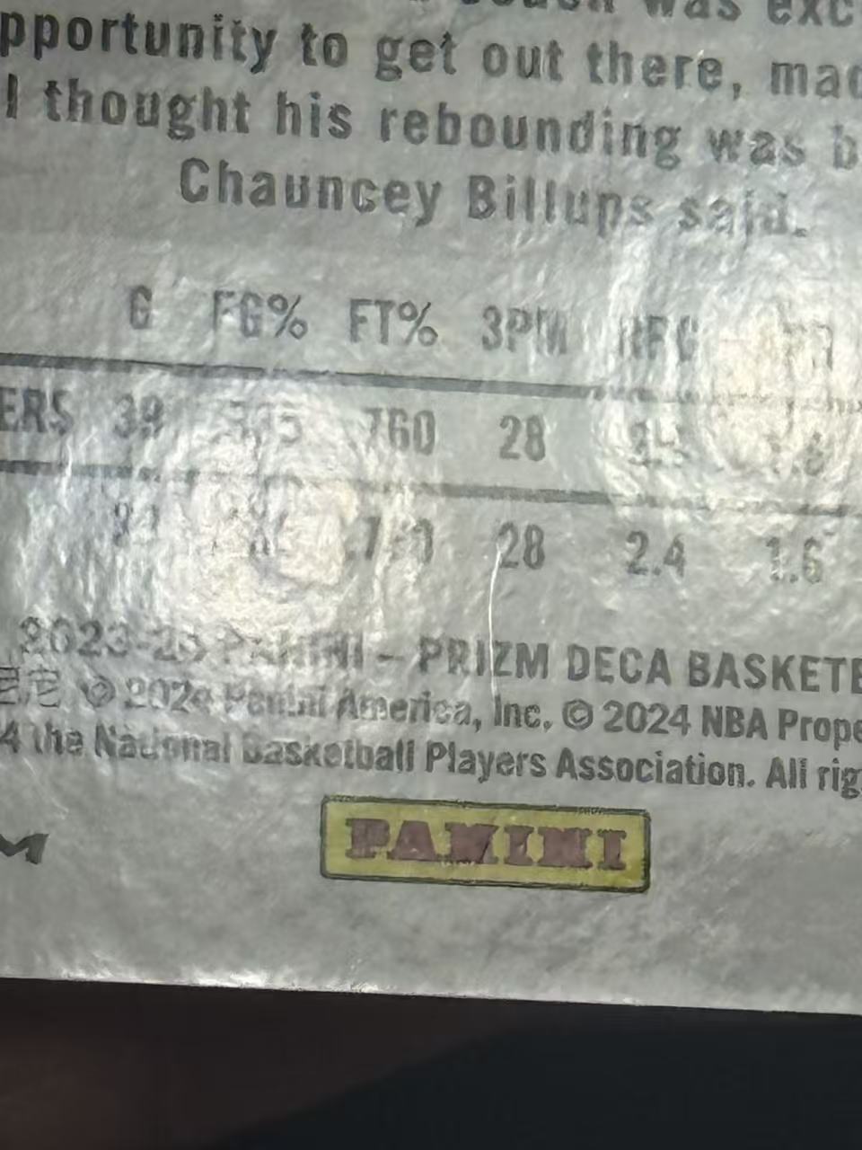 2023-24 Panini Prizm Rayan Rupert RC 【卡宾】拉杨 吕佩尔 开拓者 文班亚马阿门同届 PZ DECA 元年复刻 新秀年 正金折 顶级好卡 3/10编 瑕疵如图 白神