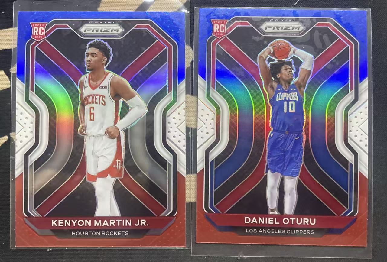 2020-21 Panini Prizm Kenyon Martin Jr. 小肯扬·马丁 火箭 丹尼尔·奥图鲁 快船 rc 新秀年 三色折 折射 打包 凑套 值得收藏 (猴子卡社)
