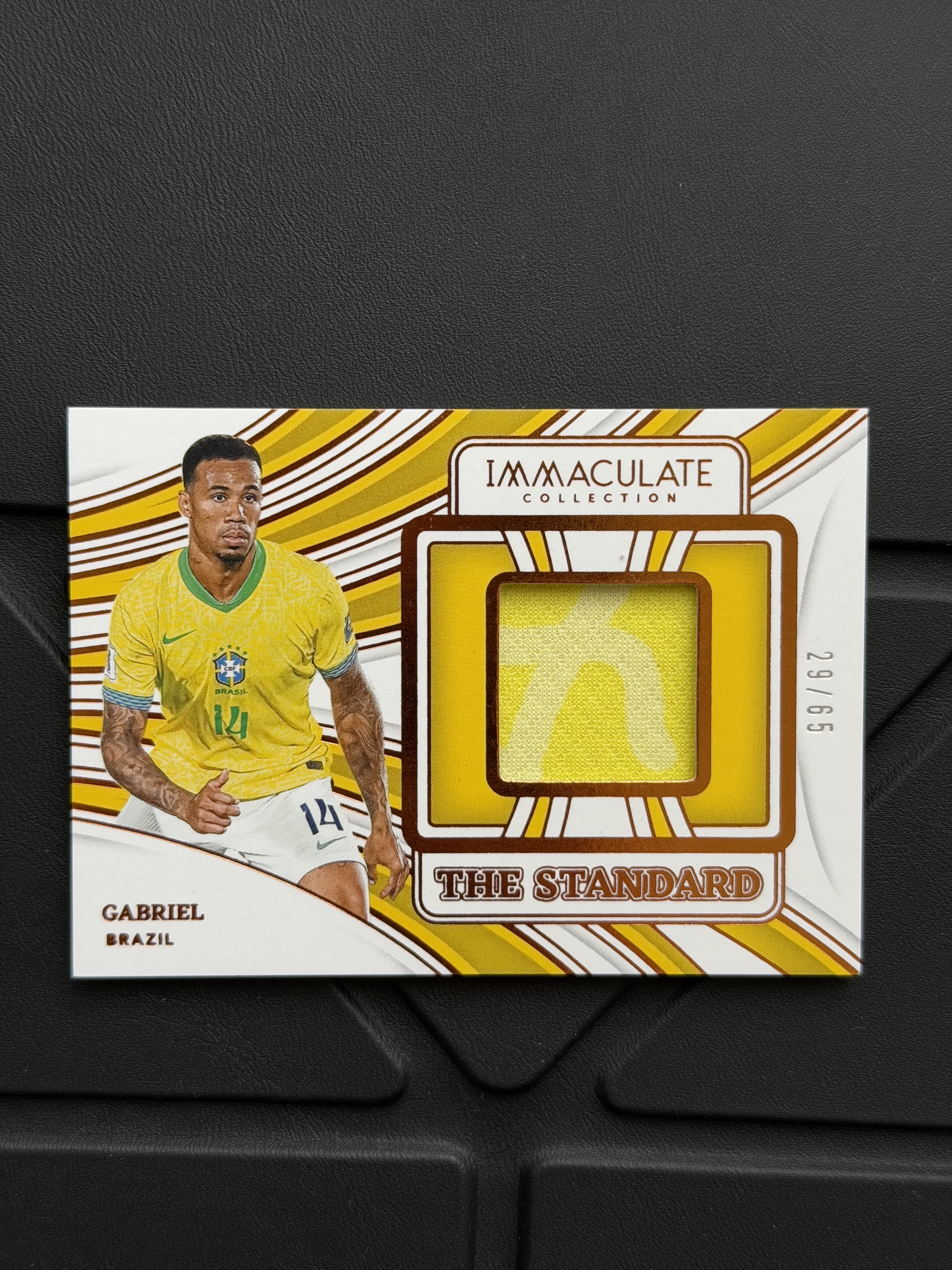 2024-25 Panini Immaculate Gabriel 爱咪咪 巴西 加布里埃尔 65编 横版 球衣 物料 阿森纳首发中卫