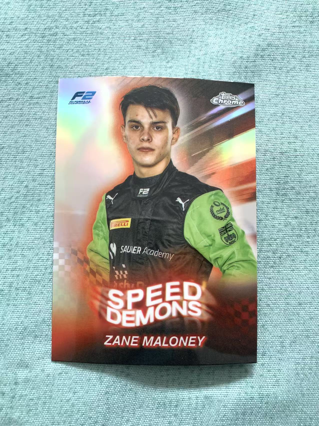 2024 Topps Chrome F2 Zane Maloney 赞恩 马洛尼 银折 折射 Speed Demons 速度恶魔特卡 折射 收藏必备 旺旺