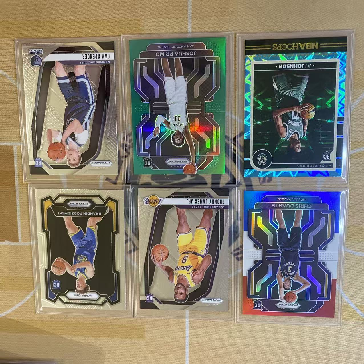 撸卡厮 Lukas 2025 prizm hoops 布朗尼 詹姆斯 波杰 杜阿尔特 三色新秀折 aj 约翰逊 爆炸折 新秀折 打包(rick)