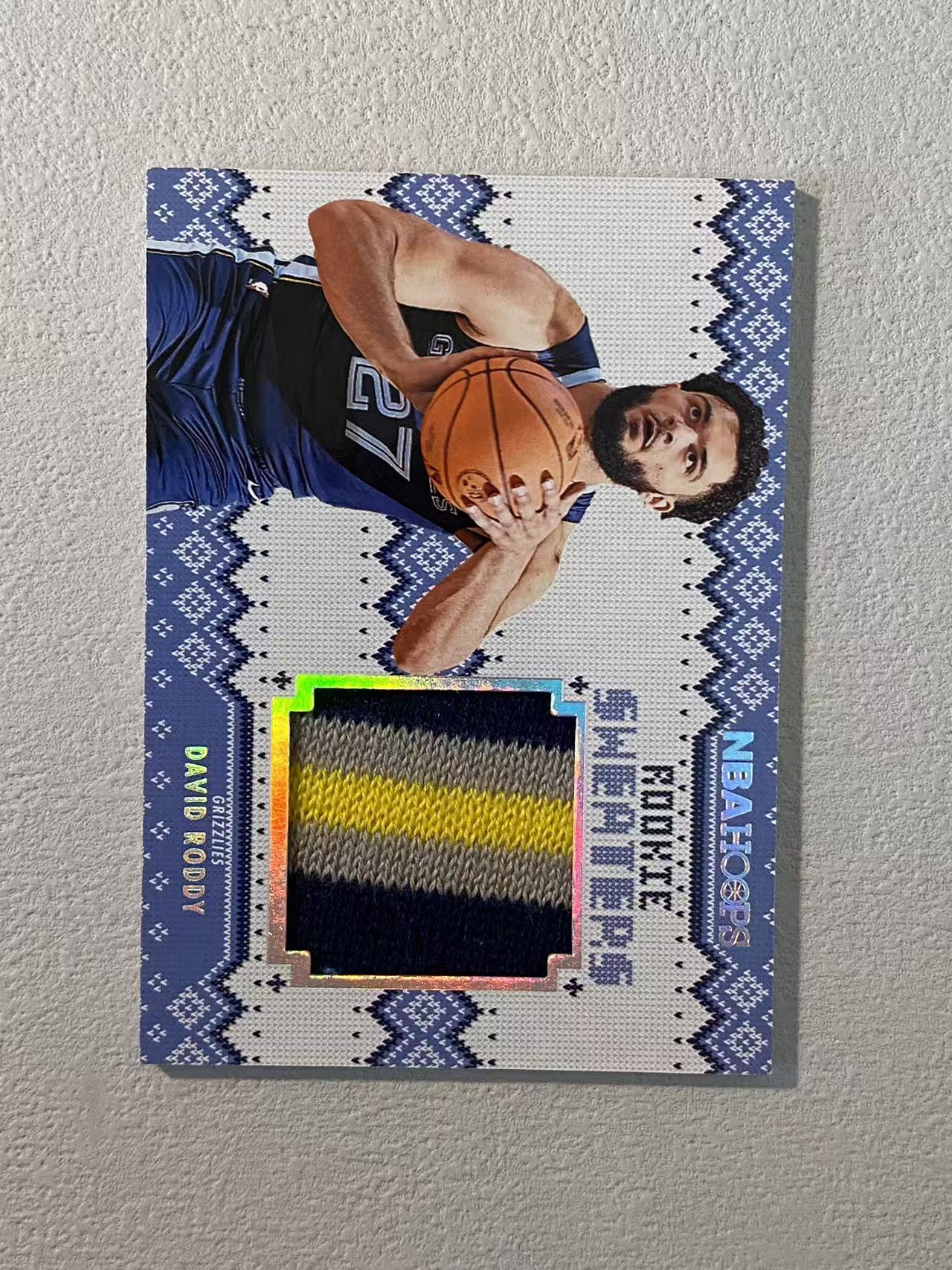 2021-22 Panini NBA Hoops David Roddy RC 灰熊 新秀rc 大卫 罗迪 毛衣 球衣 物料 收藏必备