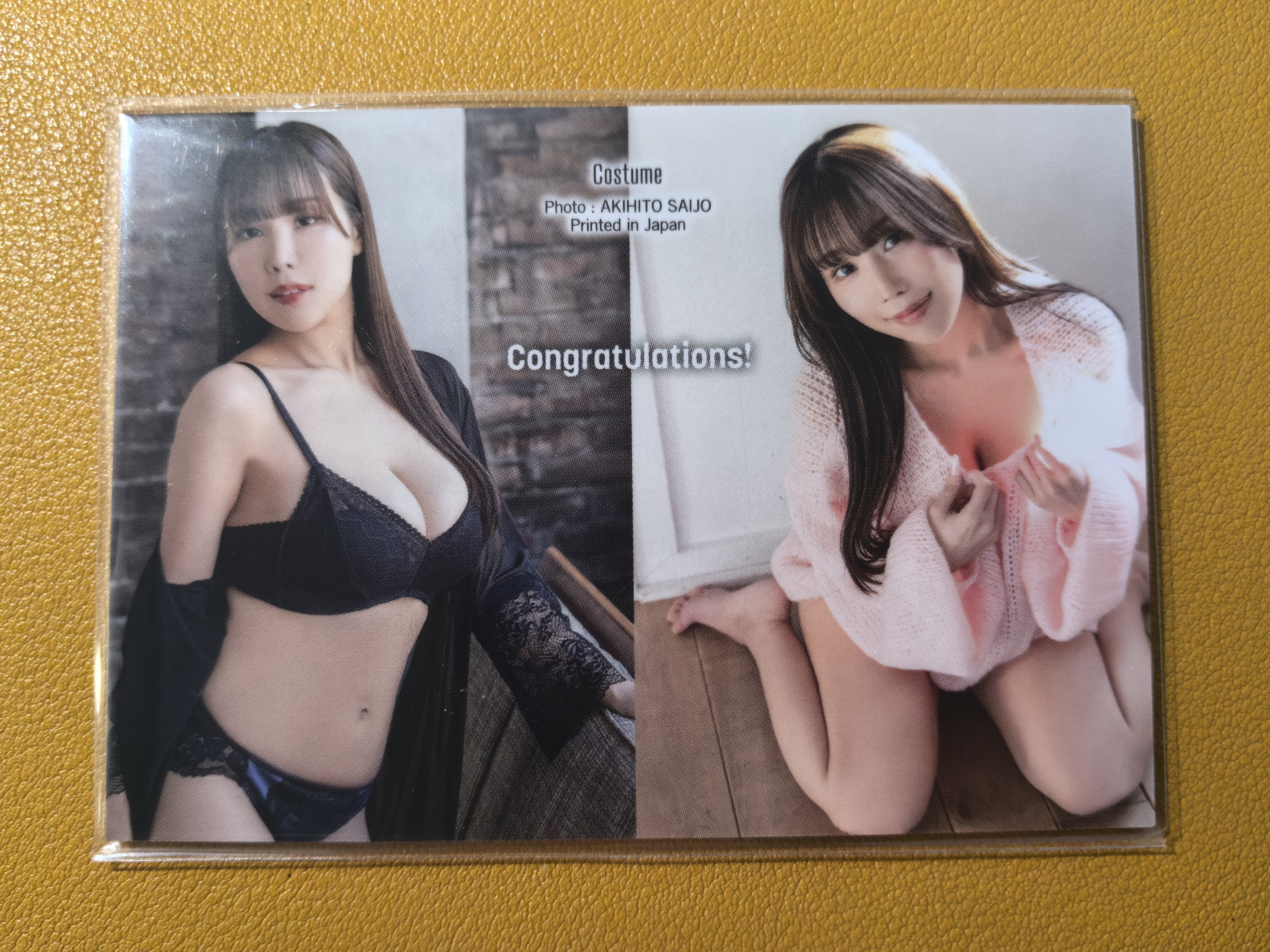 HITS偶像女星艺人【日本直购】桃木兔羽 75编大窗物料卡 超好看绝版稀有写真偶像明星美女车模特妹卡
