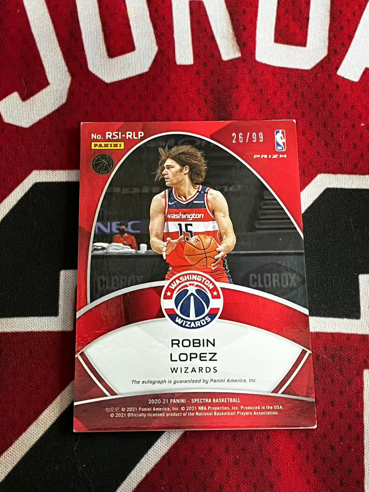 【接寄拍】2020-21 PANINI SPECTRA 光谱系列 奇才 小洛 罗宾洛佩兹 99编 签字卡 RADIANT签 银折 折射 专收凑套必备【烂臭嘴拍卖】