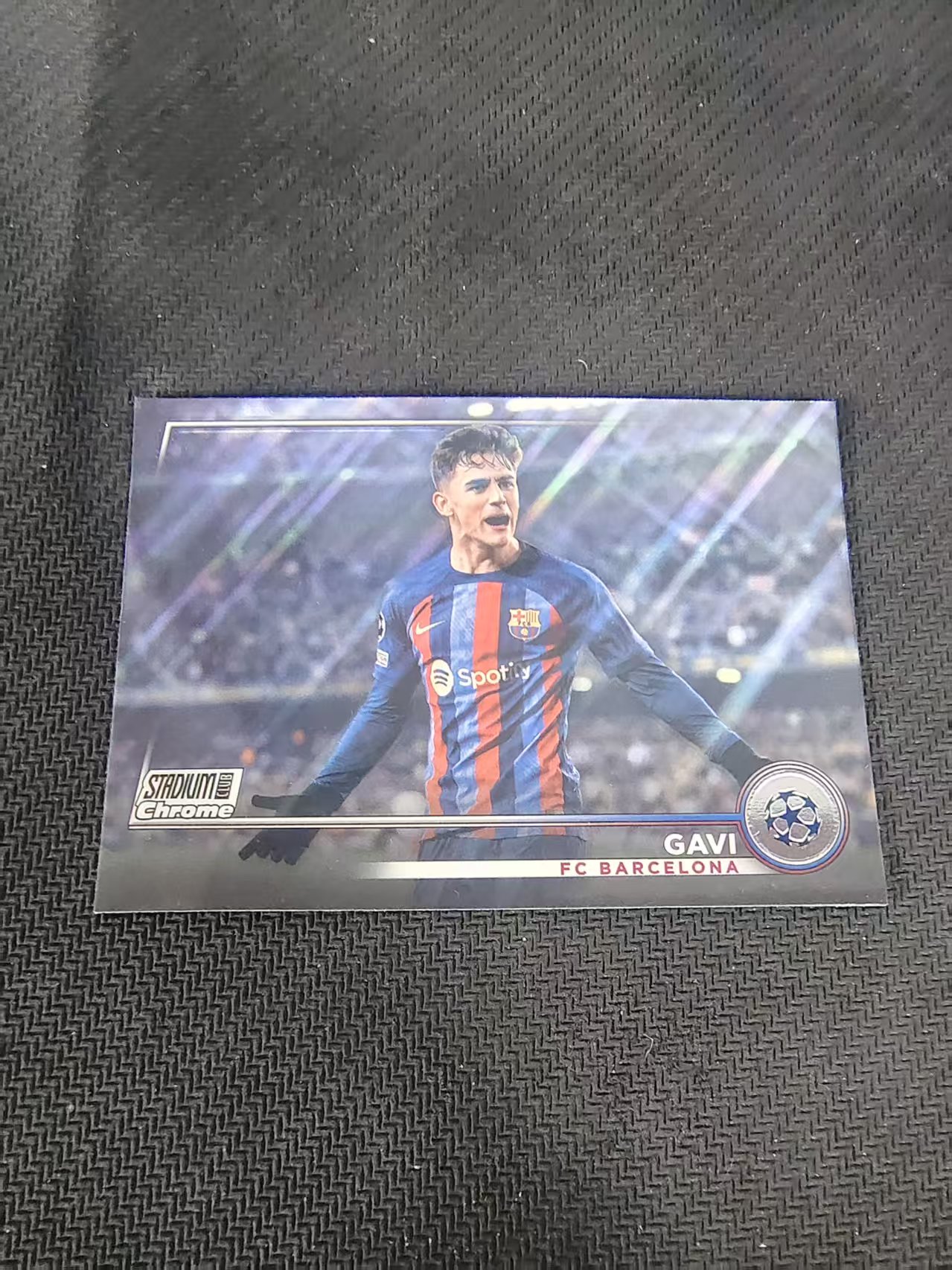 【可合并,不累计】2023 Topps Stadium Club Chrome Gavi 加维 巴塞罗那 巴萨 西班牙金童 竞技场 欧冠 划痕 边角瑕疵 #68