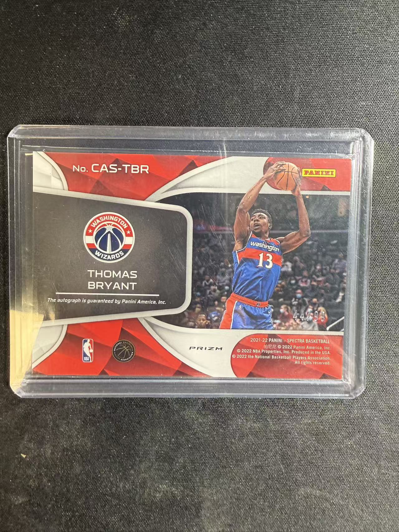 2021-22 Panini Spectra Thomas Bryant 光谱 托马斯 布莱恩特 99编 签字 贴签 卡品如图 不保卡品 介意勿拍