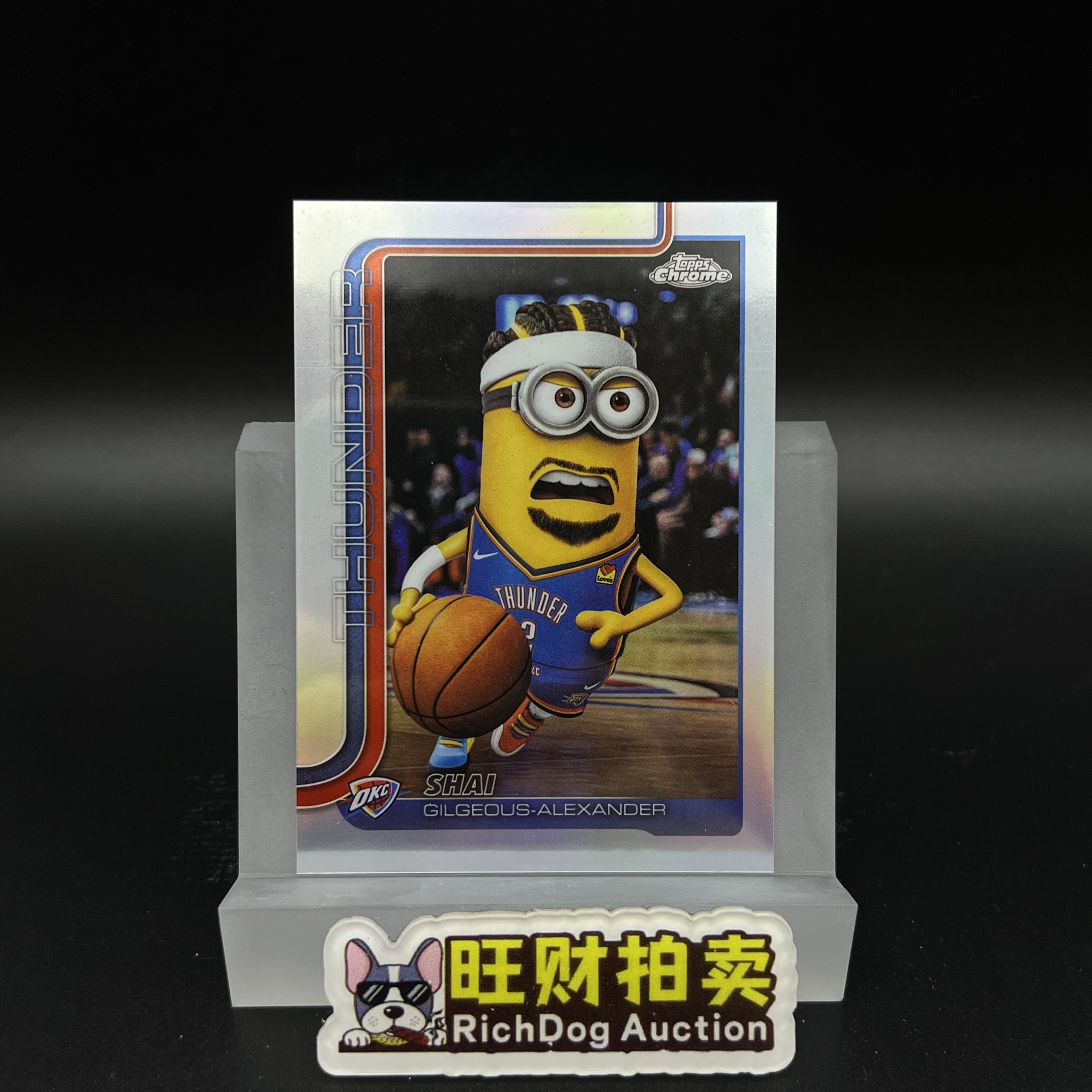 2026 Topps Chrome Update Alexander 亚历山大 sga 小黄人 特卡 Minions Variation 变化版 银折 超大比例 ssp 全网首张 #GR01#
