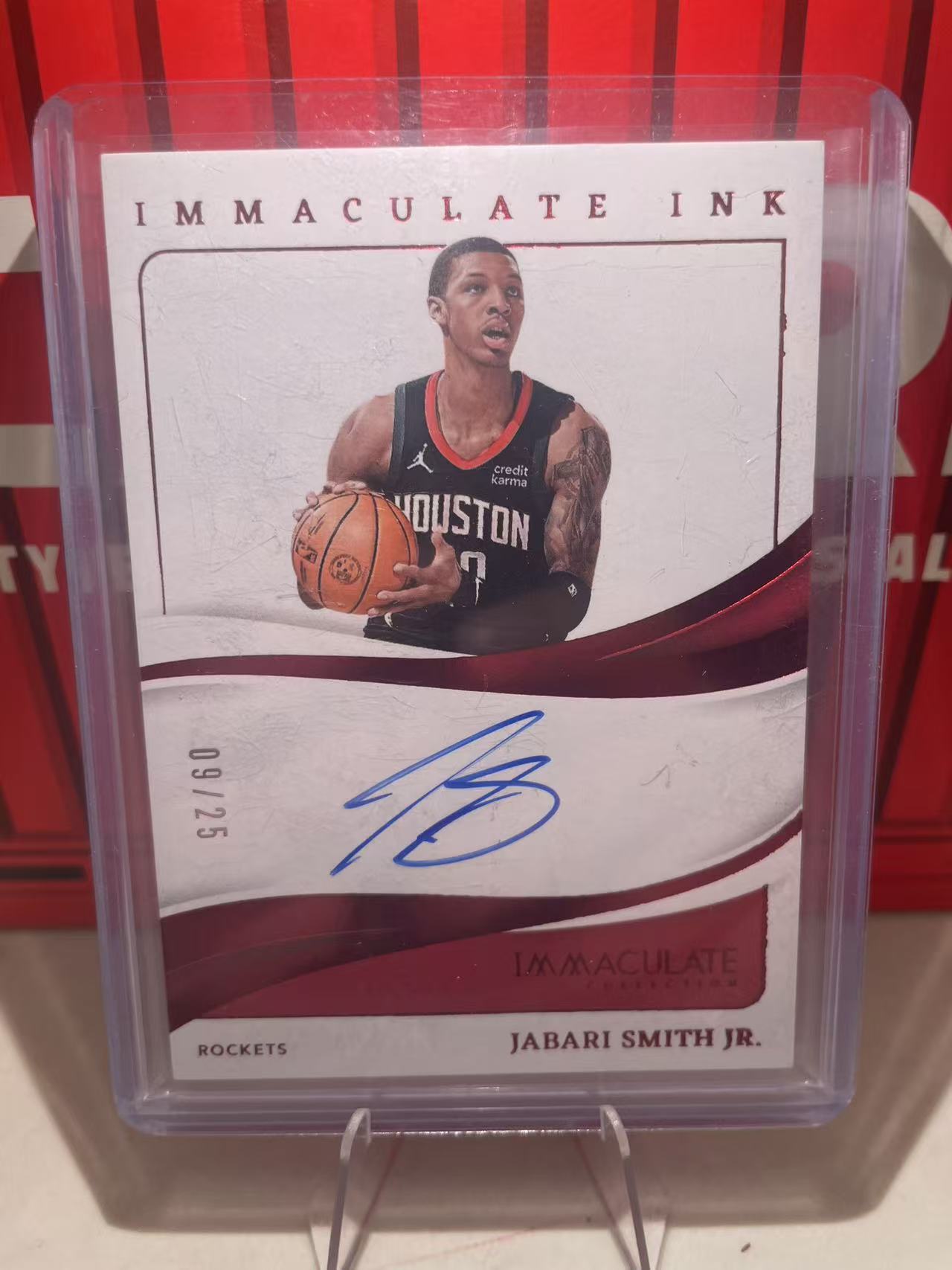 2023-24 Panini Immaculate Jabari Smith Jr. 【满天繁星】小贾巴里 史密斯 IMM系列 卡签 火箭 09/25 25编 INK签 收藏必备 卡品如图