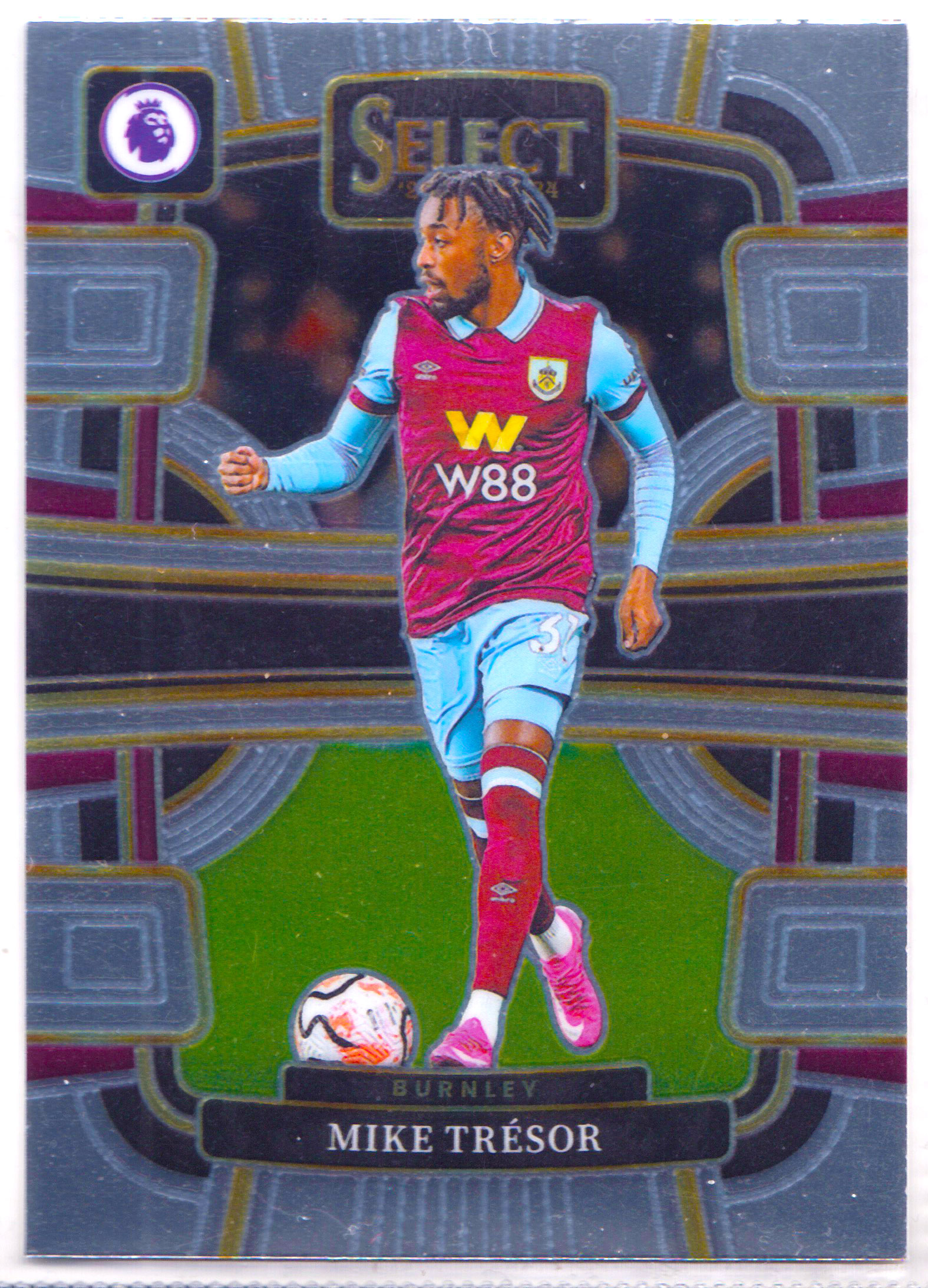 【ABC1 Card Market】2023-24 Panini Select Premier League Mike Tresor 迈克 特雷索尔 Burnley 伯恩利 Base Set Terrace #29 SC12434