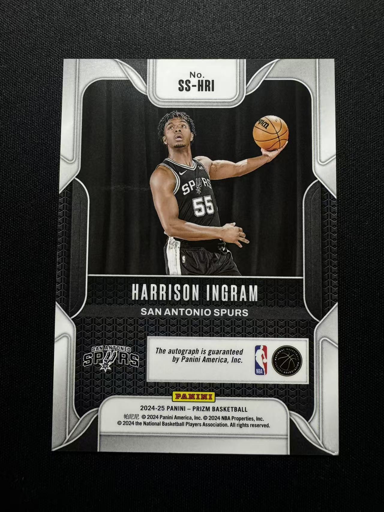 2024-25 Panini Prizm Harrison Ingram RC 哈里森 英格拉姆 新秀 签字 马刺 卡品如图 介意勿拍 乾坤3