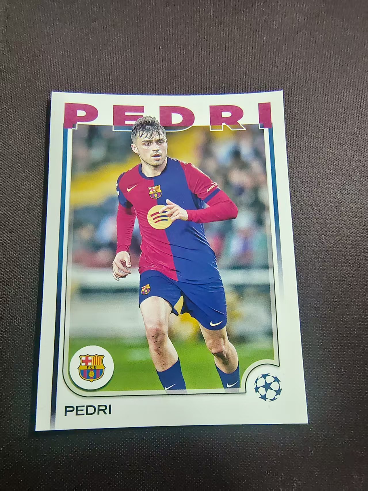 【可合并,不累计】2025 Topps Chrome Pedri 巴塞罗那 佩德里 欧冠 划痕 边角瑕疵 #174