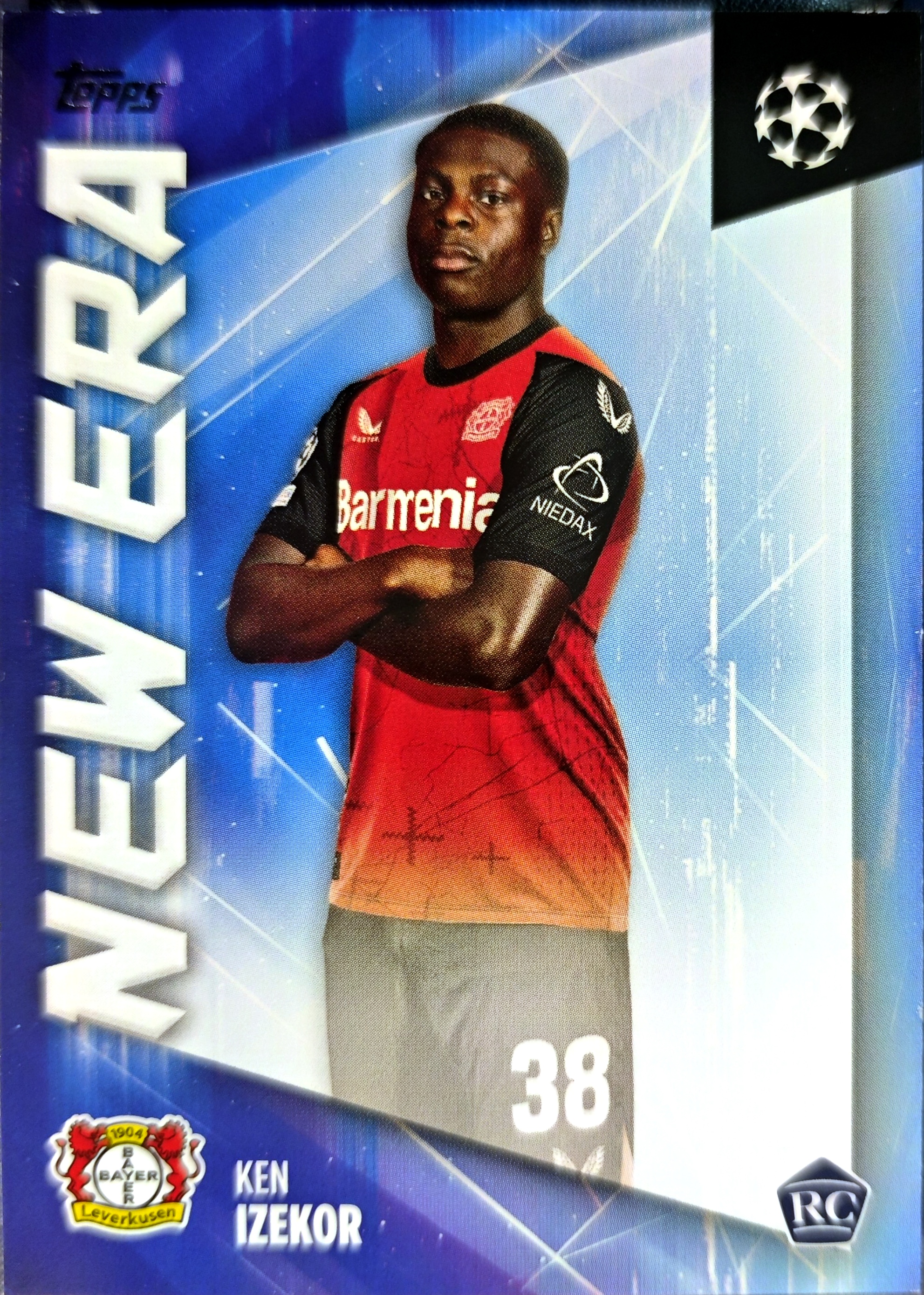 【K代拍】2025 Topps UCC Ken Izekor RC 伊澤科爾 新秀 藥廠 勒沃庫森  UCC 歐冠 NEW ERA 新生代特卡