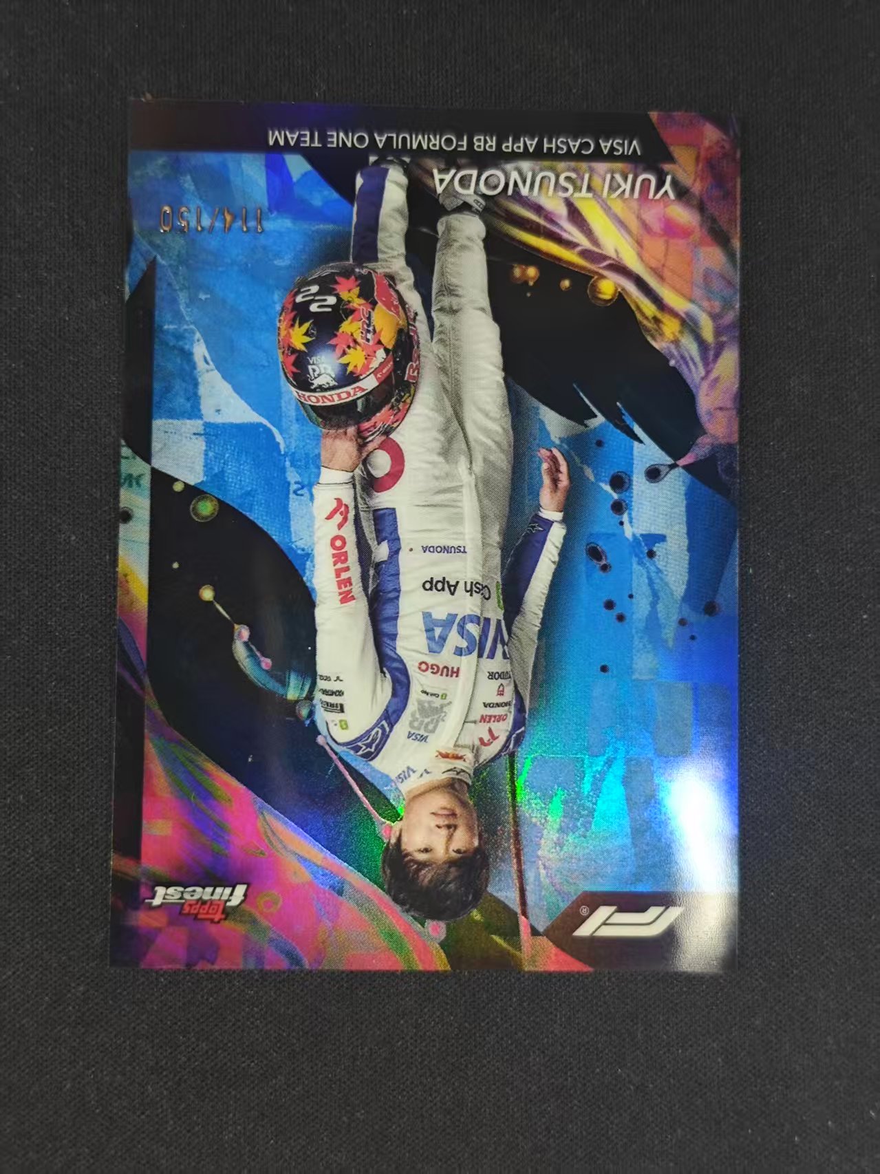 2024 Topps Finest Yuki Tsunoda F1 赛车 角田裕毅 114/150编 红牛车队 日本车手 卡品如图
