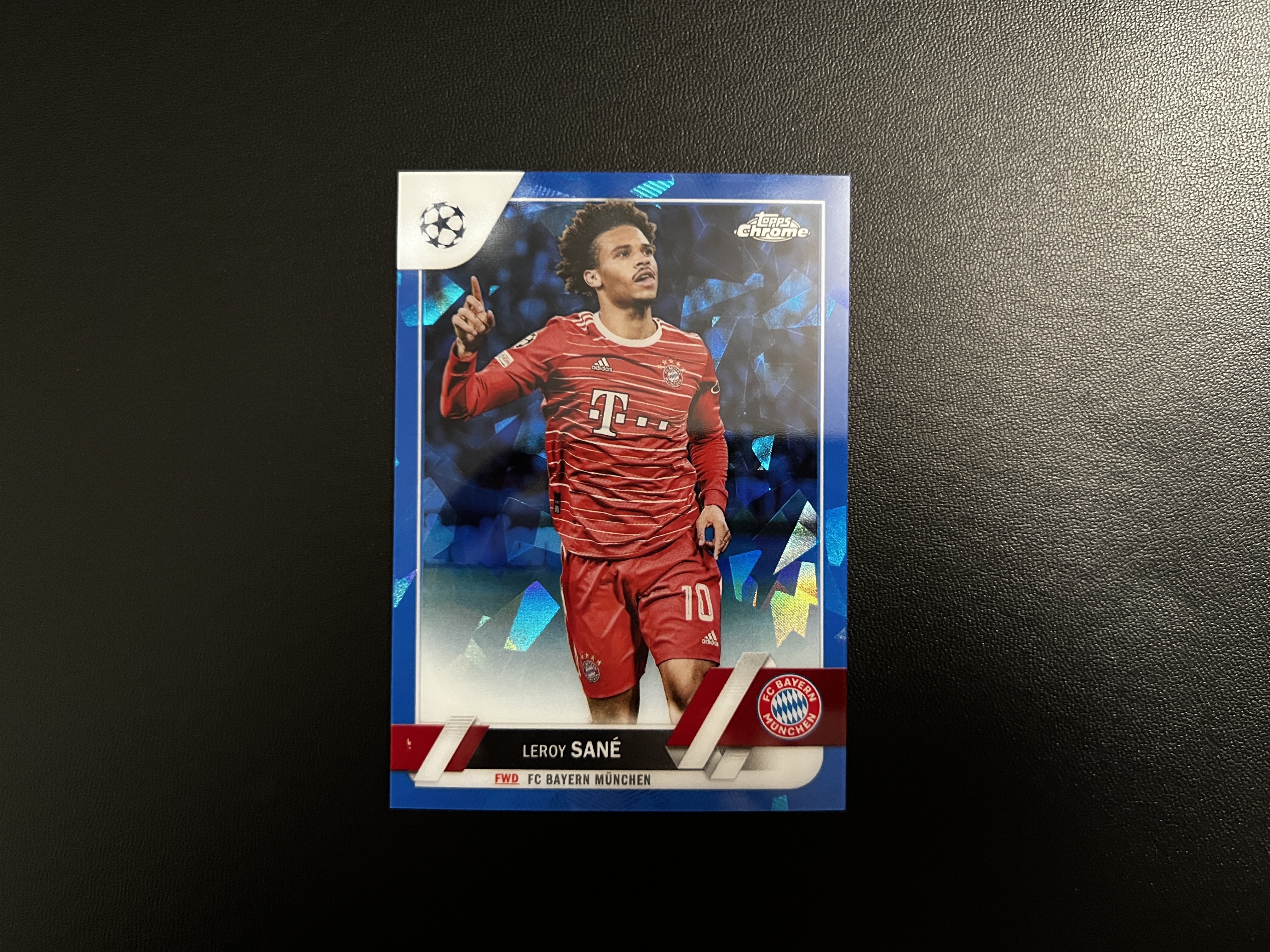 2023 Topps Chrome Leroy Sané 勒鲁瓦-萨内 蓝宝石 蓝碎冰 拜仁慕尼黑 曼城『永富』 凑套专收送礼必备 错过大腿拍肿