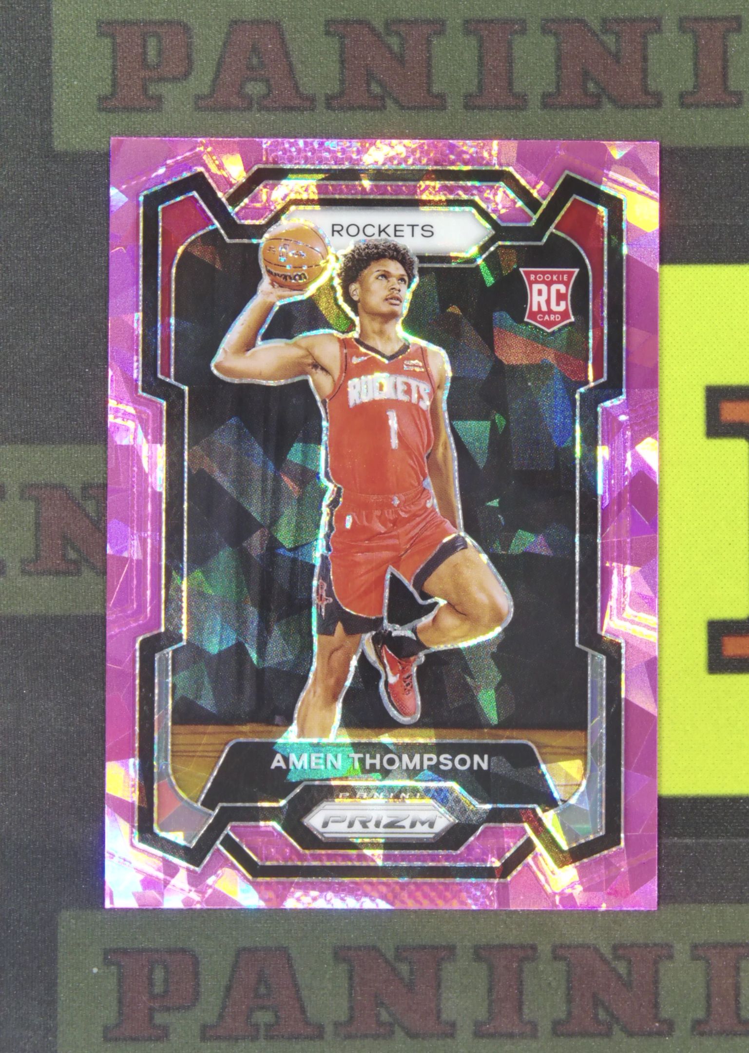 2023-24 Panini Prizm Amen Thompson RC Nirvana Project 阿门 汤普森 火箭 新秀 粉碎冰 折射 PZ 卡品如图 收藏必备 zz001