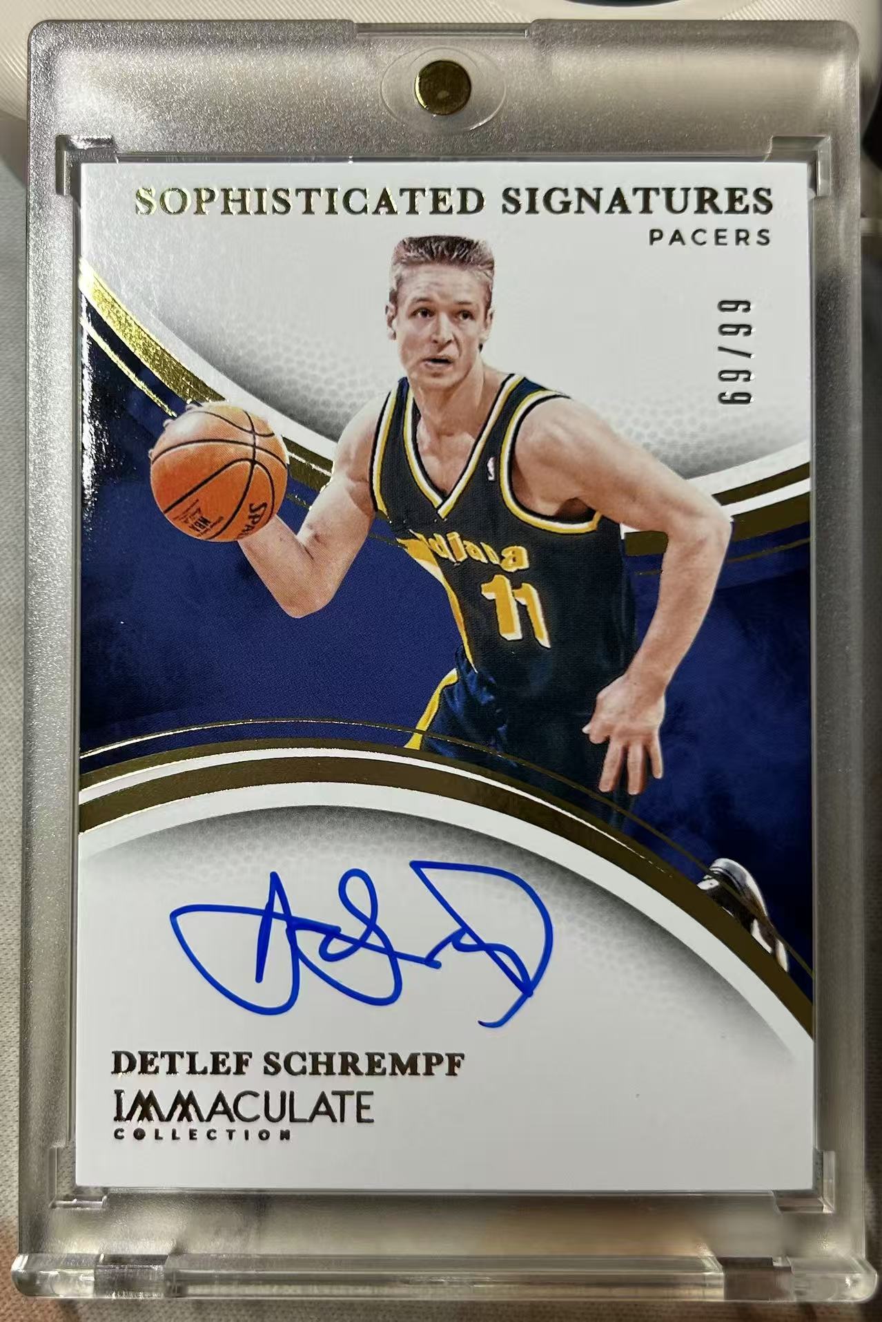 2024-25 Panini Immaculate Detlef Schrempf 德特雷夫 施拉姆夫 IMM系列 99编 签字 卡签 Sophisticated 步行者 卡品如图 收藏必备