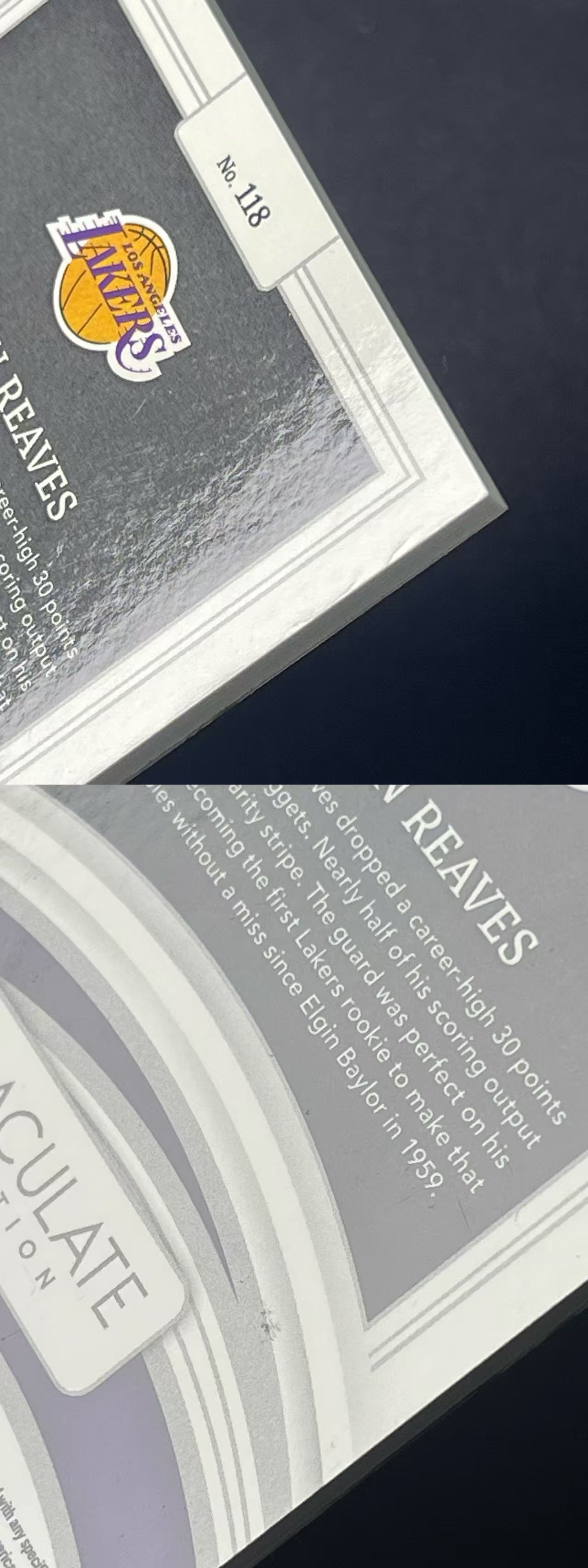 2021-22 Panini Immaculate Austin Reaves RC 奥斯汀 里弗斯里维斯里夫斯 湖人新秀 爱咪咪 99编 签字卡签 球衣patch RPA 微瑕【云猫代卖】贝雷D28