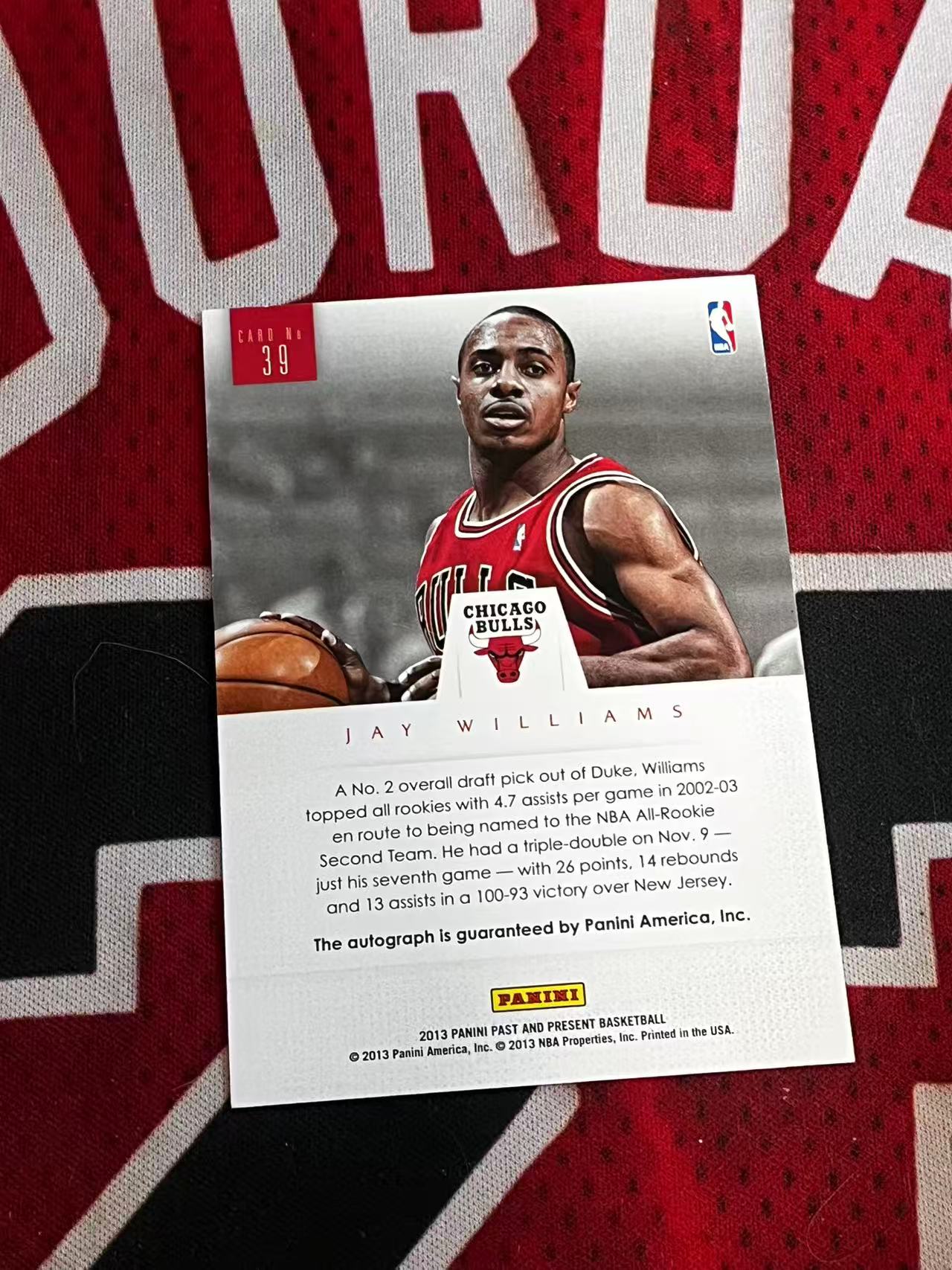 【接寄拍费率低至5%含卡淘手续费】2012 PANINI PAST AND PRESENT 公牛名宿 杰伊威廉姆斯 签字卡 ELUSIVE签 专收凑套必备【烂臭嘴拍卖】