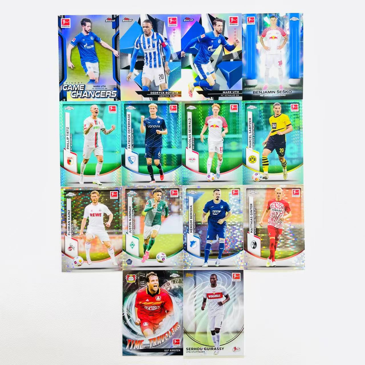 D+  2023-24 Topps Chrome Marcel Sabitzer 萨比策 吉拉西 乌尔夫基尔斯滕 马蒂亚斯金特尔 梅尔吉姆贝里沙 尤斯廷恩金马 弗洛里安凯恩兹 尼古拉斯塞瓦尔德 TC 德甲 LOT 不保卡品 Yve#