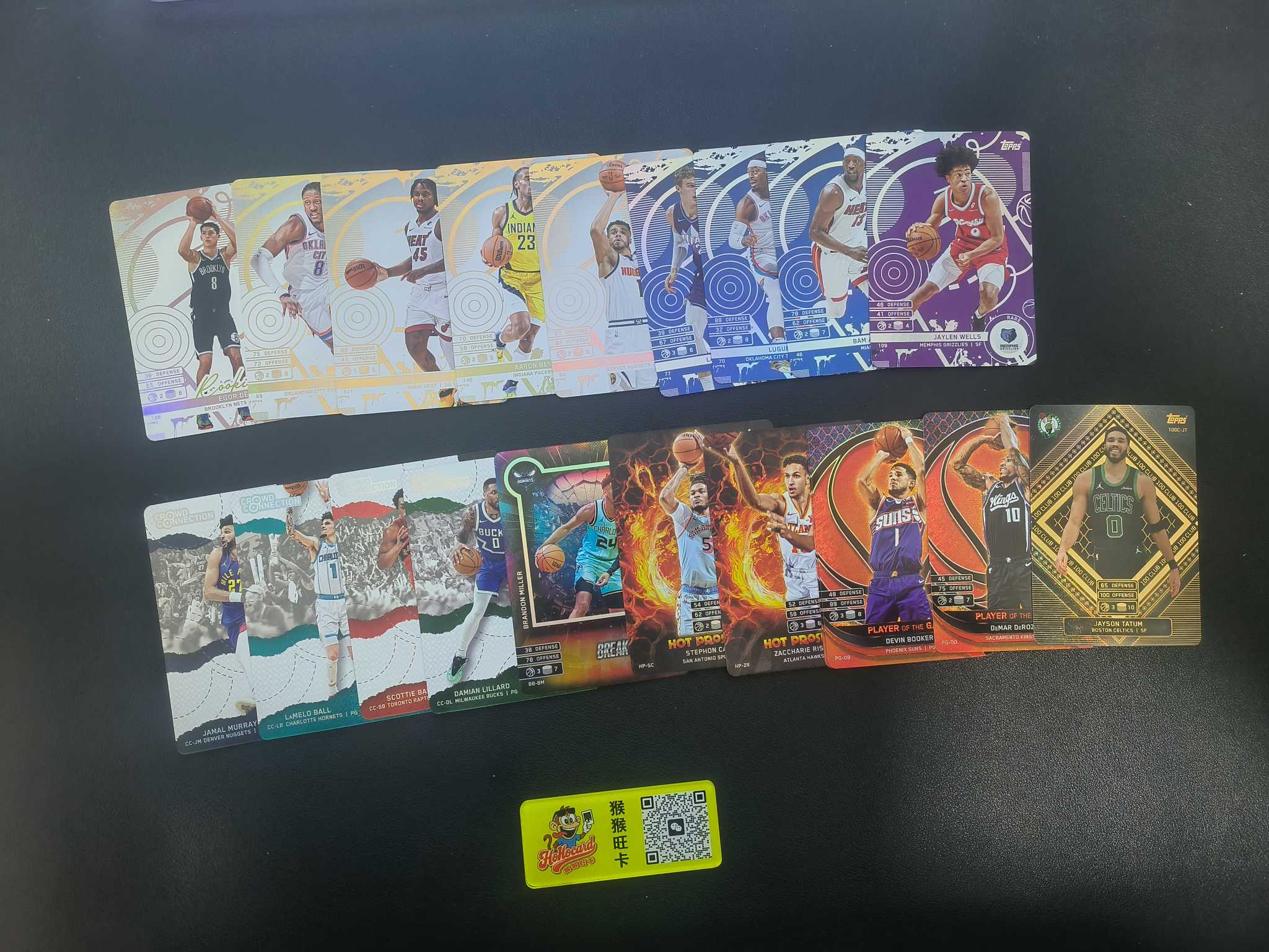 2024-25 Topps flagship Jayson Tatum 【猴猴旺卡】Topps 紫折 蓝折 百分 威尔斯 塔图姆 杰威等 打包19张 卡品如图接代拍 8a【龙】