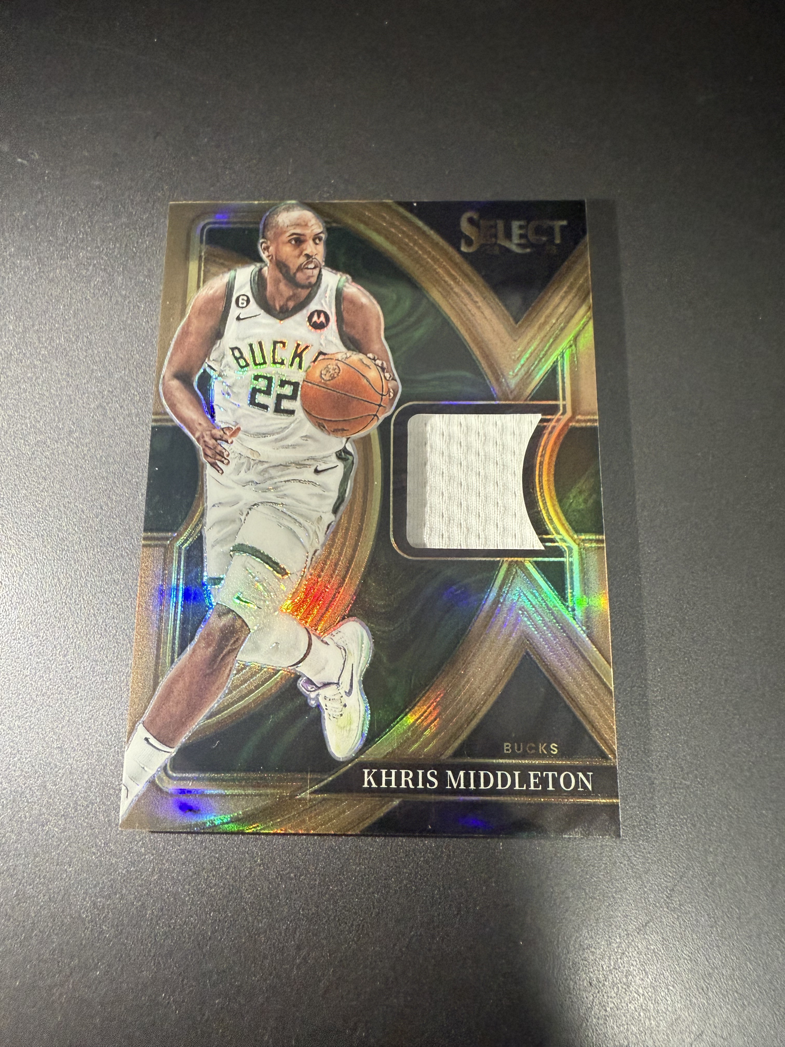 2022-23 Panini Select Khris Middleton 克里斯 米德尔顿 球衣 铜 49编 GU 亲穿球衣 井