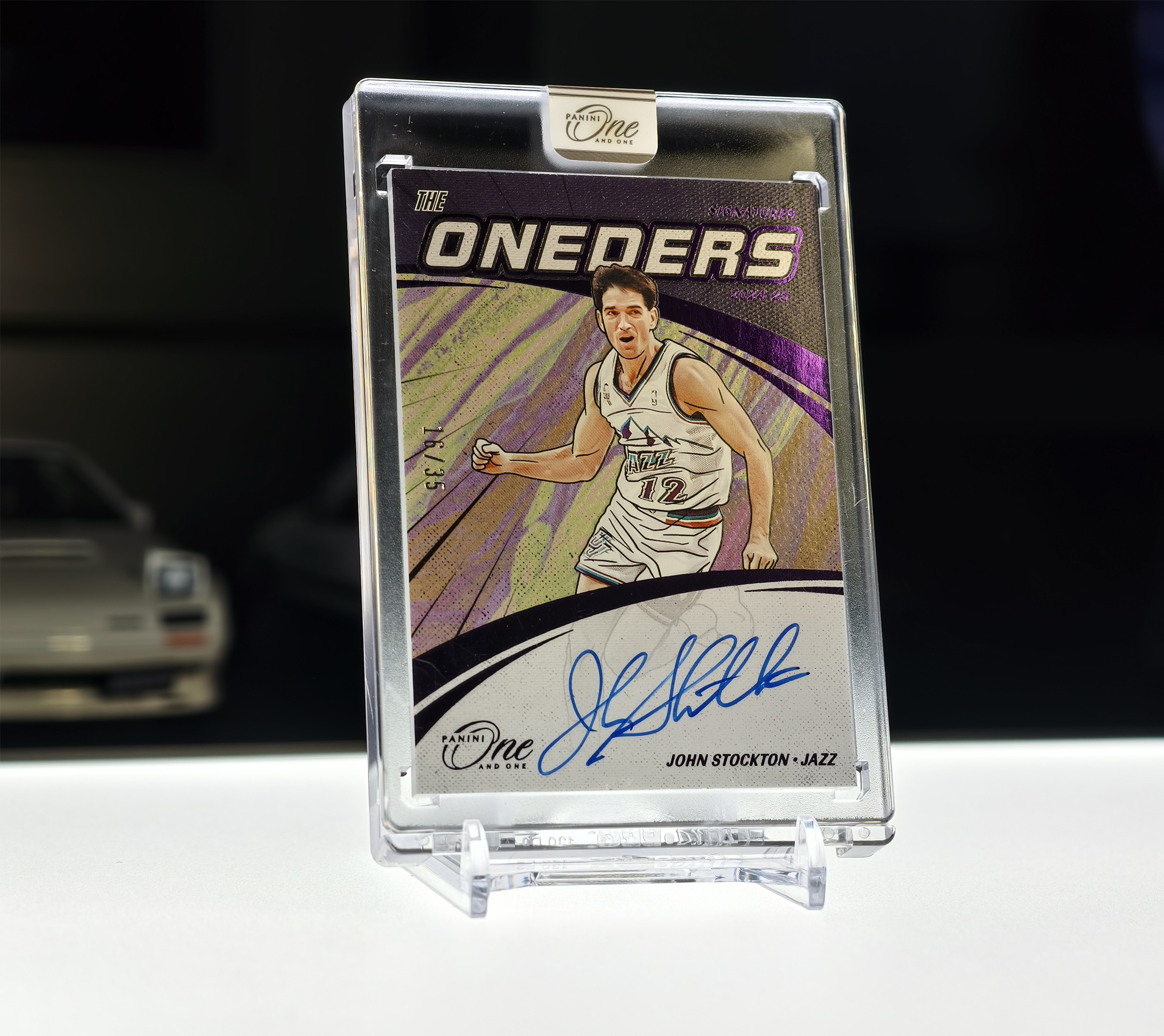2024-25 Panini One and One John Stockton OAO 爵士 约翰 斯托克顿 35编 签字 卡签 漫画签 好老头 the oneders