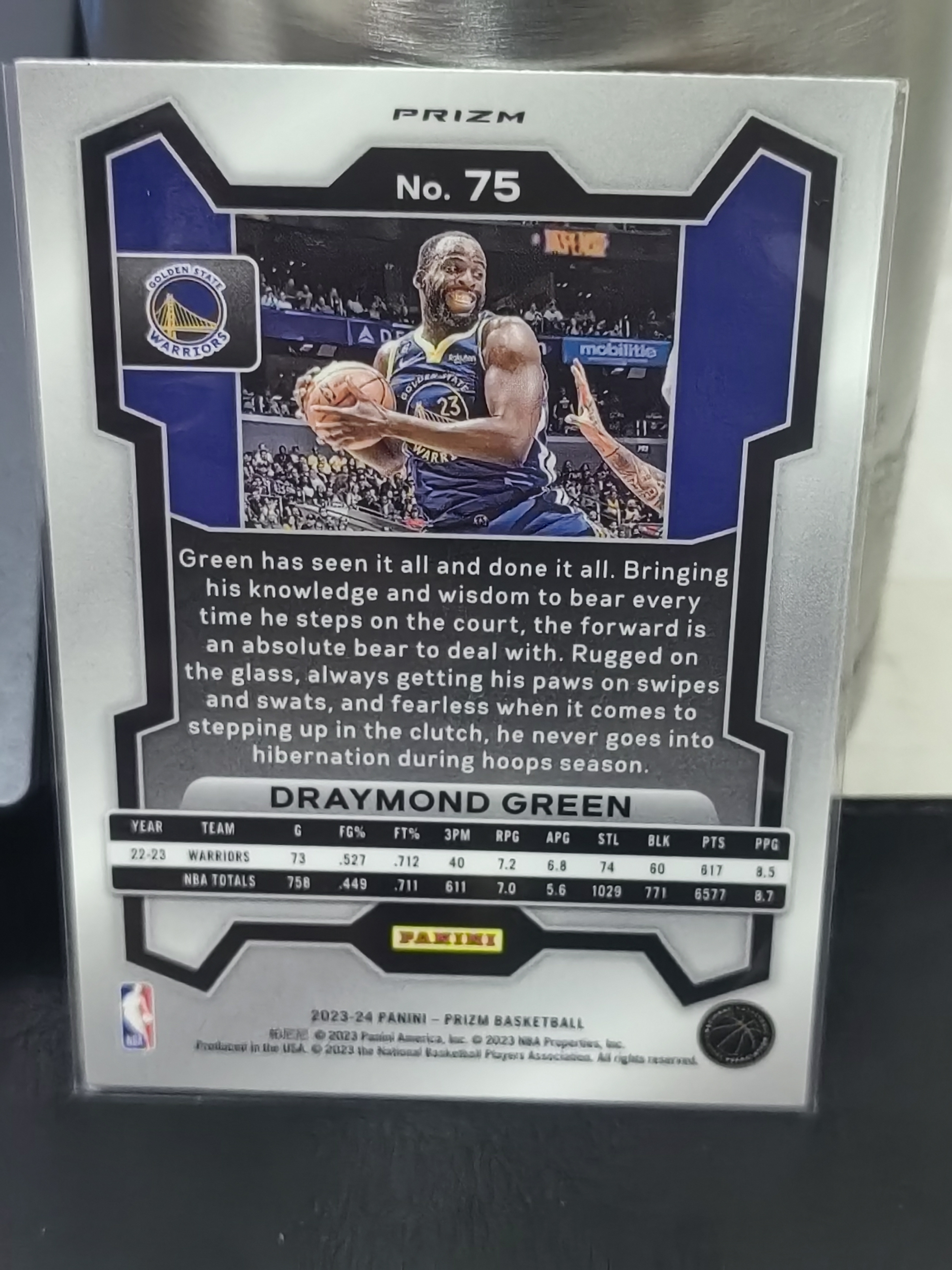 2023-24 Panini Prizm Draymond Green PZ 橙碎冰 德雷蒙德格林 追梦格林 勇士 篮 白边白角 不保卡品 卡品如图