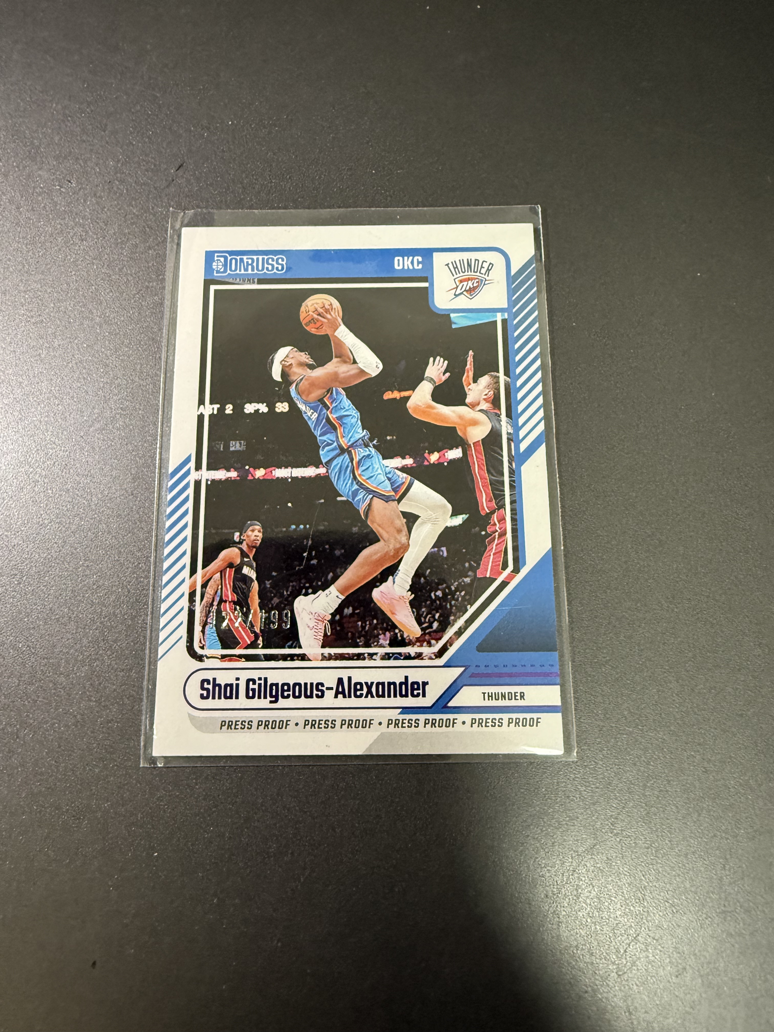 2024-25 Panini Donruss Shai Gilgeous-Alexander 亚历山大 雷霆队 联盟新王 199编 紫 什