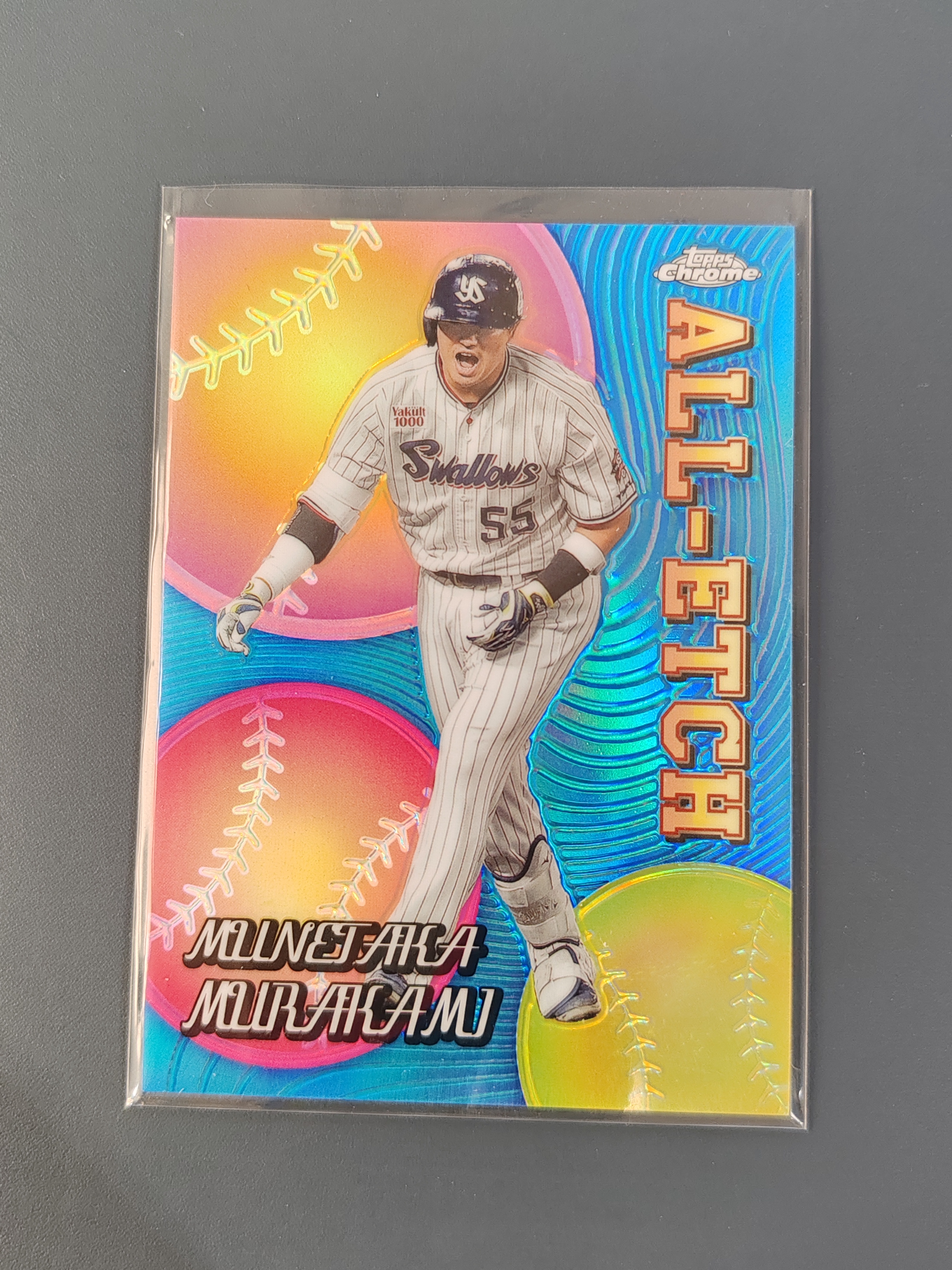 2024 Topps Chrome 村上宗隆 特卡!银折!【001】