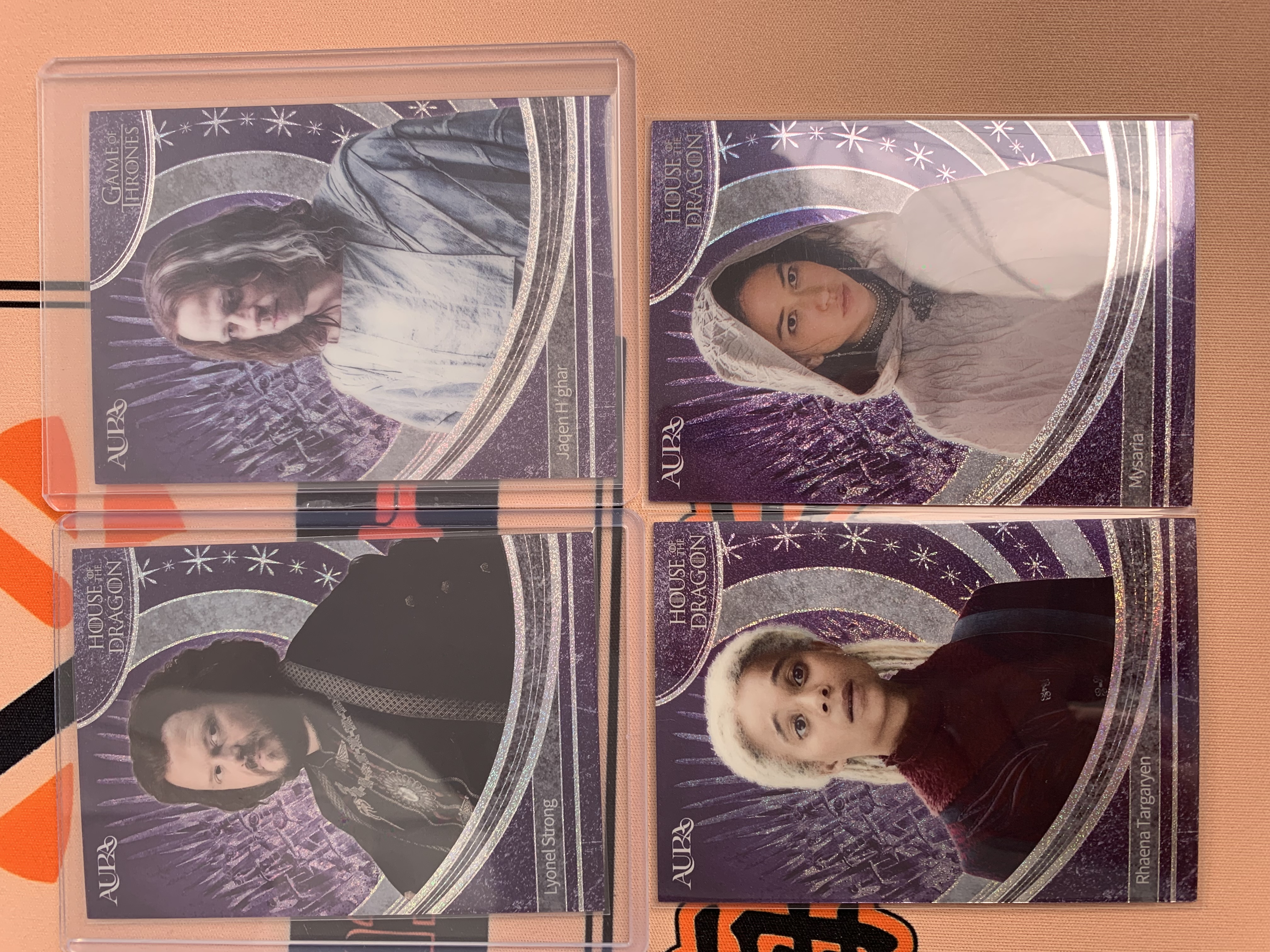 2025 Kakawow 权力的游戏 权游 4张lot 紫折/45 不重复 卡品如图 关联:龙妈 雪诺 弥桑代 迪士尼 topps