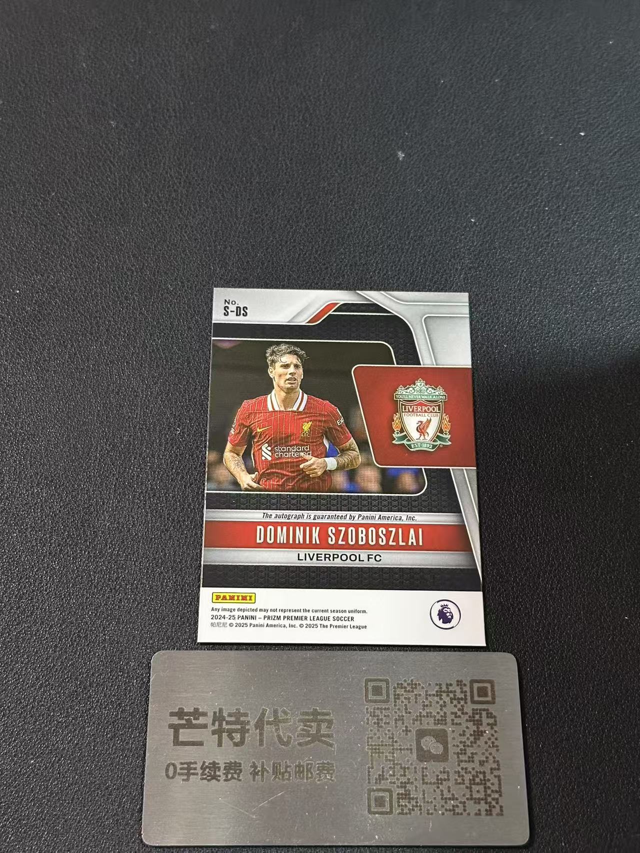 【芒特代卖】 2025 panini prizm 英超 莱比锡红牛 索博斯洛伊(Dominik Szoboszlai) 匈牙利 利物浦 签字 base签 (衣衣)