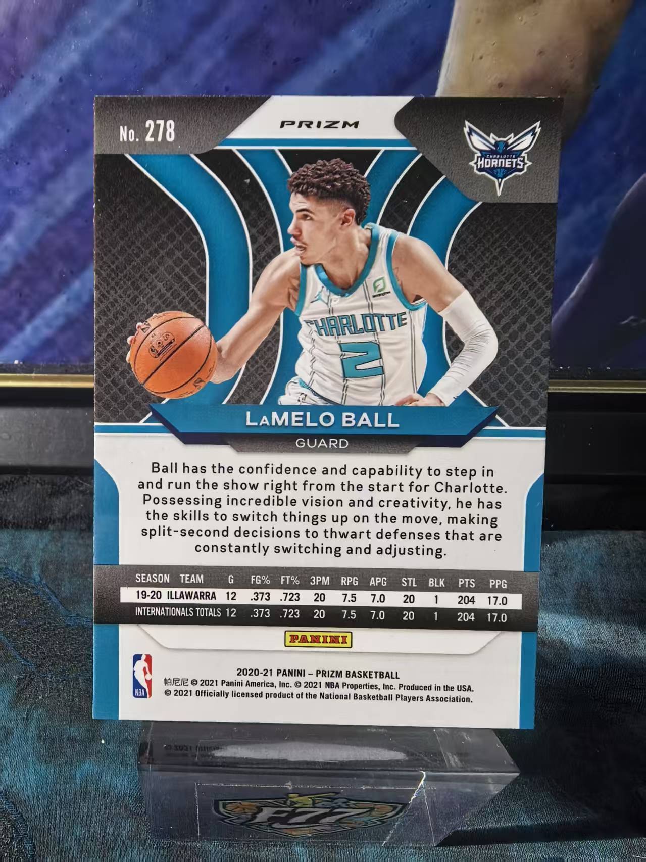 2020-21 Panini Prizm LaMelo Ball Pz 黄蜂 新秀RC 拉梅洛 鲍尔 三球 银折 正银折 base 值得珍藏 凑套 微瑕 收藏必备 狗夏