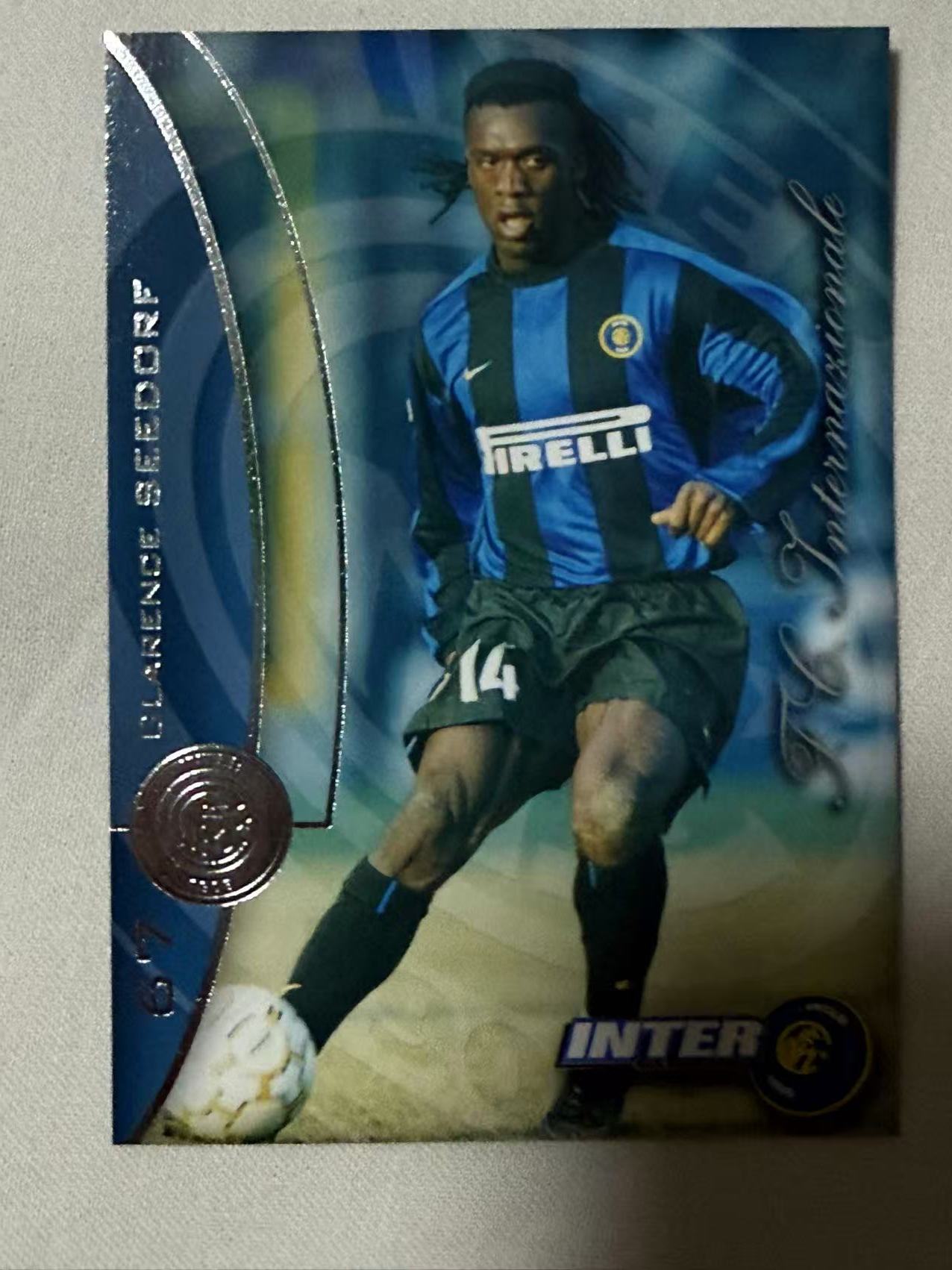2000 DS 国际米兰队卡 Clarence Seedorf 【mxn拍卖】西多夫 25年老卡 荷兰 AC米兰 国际米兰 皇马 阿贾克斯 桑普多利亚 不发到付