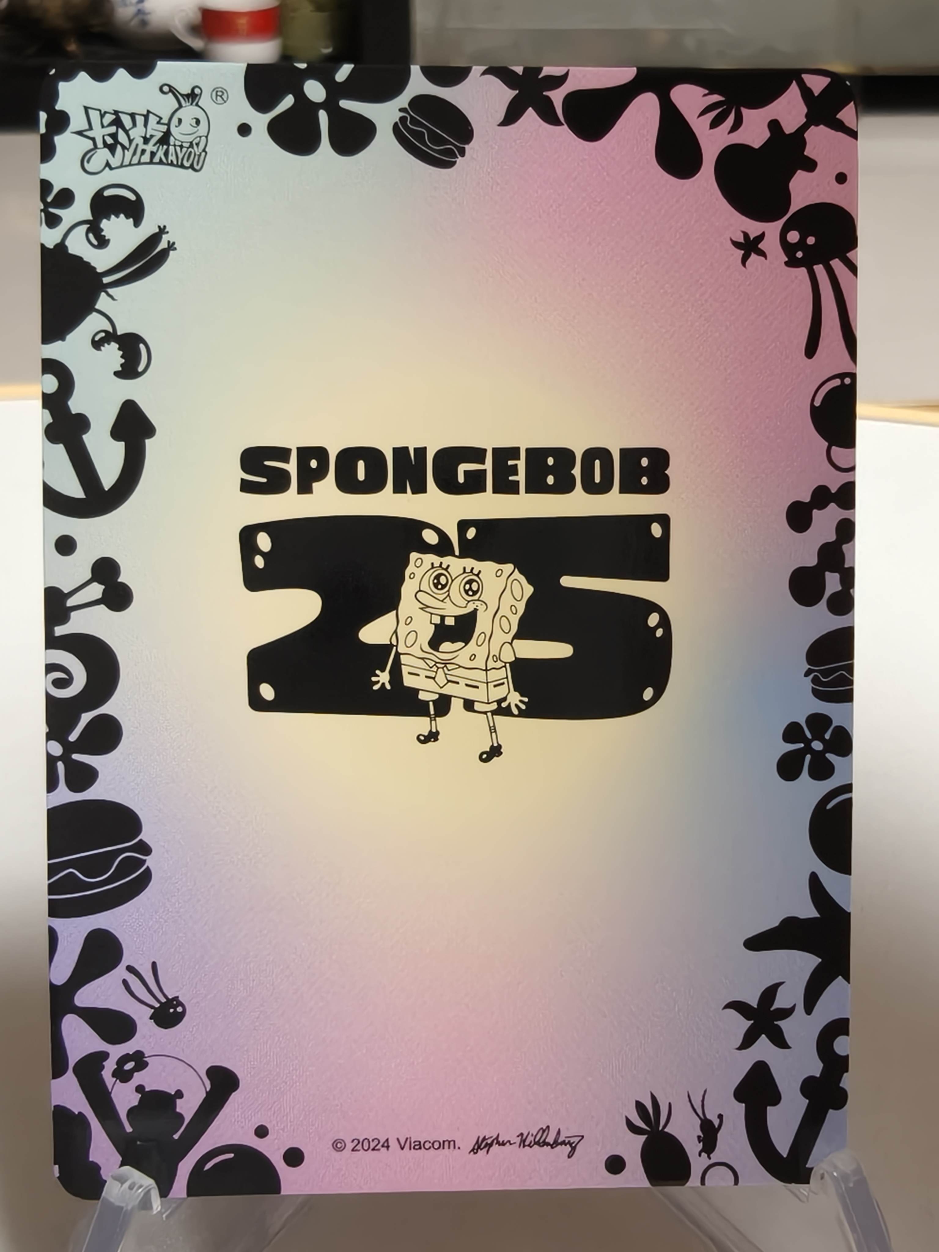 卡游 海绵宝宝典藏包 梦起初章 SLR周年炫彩卡 章鱼哥 默认通行品相 细节如图 凑套 收藏必备【拍前务必看描述】