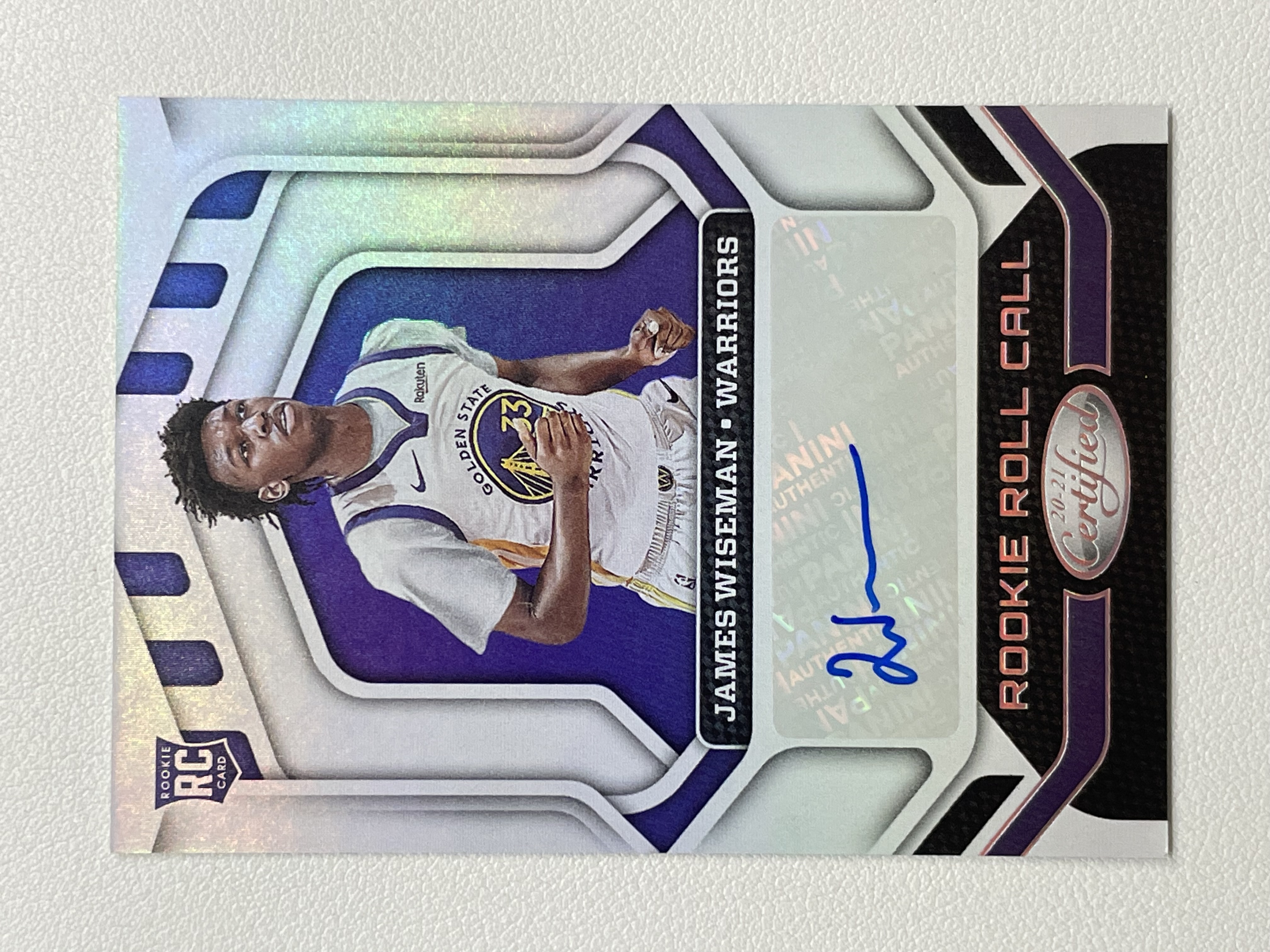 【天秤座拍卖到卡预付85%】2020-21 Certified 卫生巾 勇士 James Wiseman 詹姆斯 怀斯曼 新秀 rc 签字 卡品如图 实卡好看 收藏必备※花儿最美
