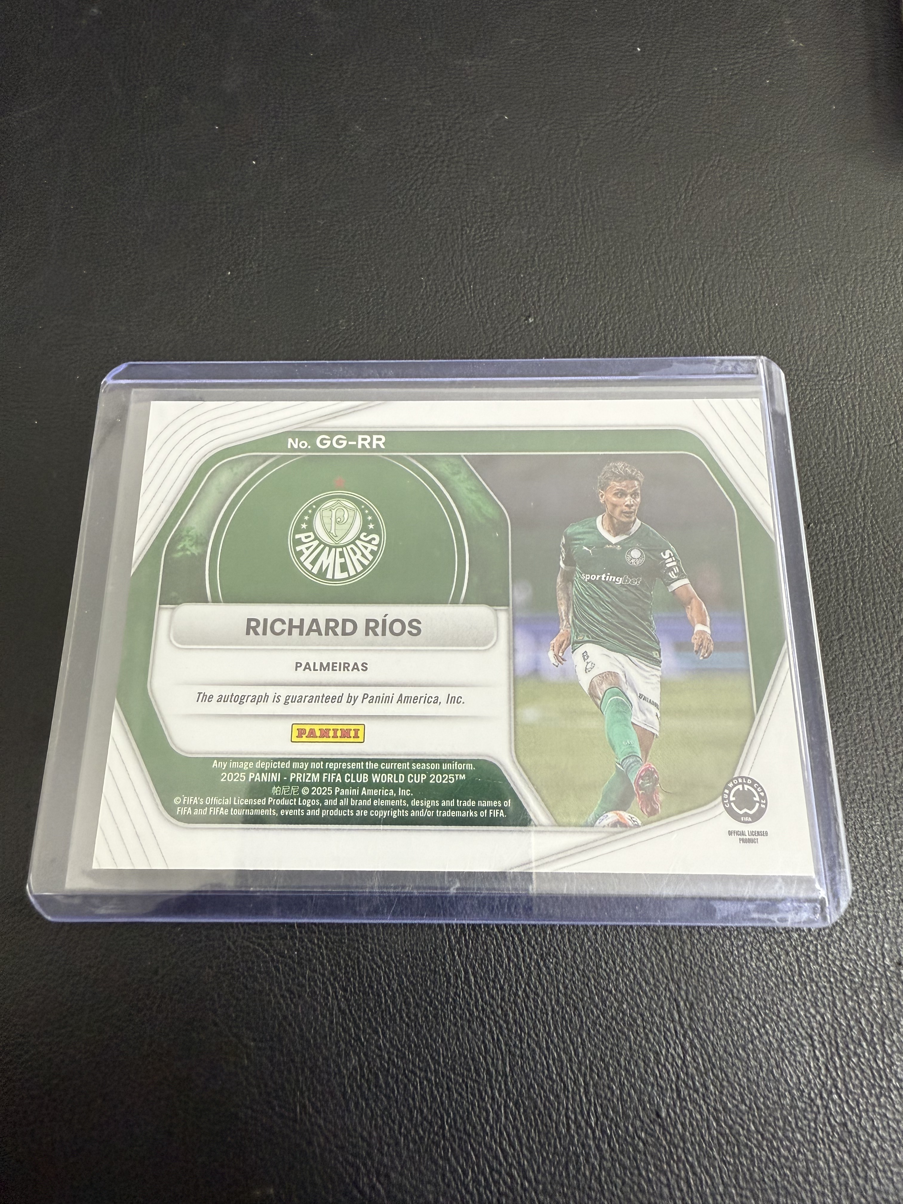 2025 Panini Prizm FIFA Club World Cup Richard Rios 帕尔梅拉斯 理查德 里奥斯 RC 全球签 签字 卡品如图 只合并当日订单 【金叔代拍 秦月】