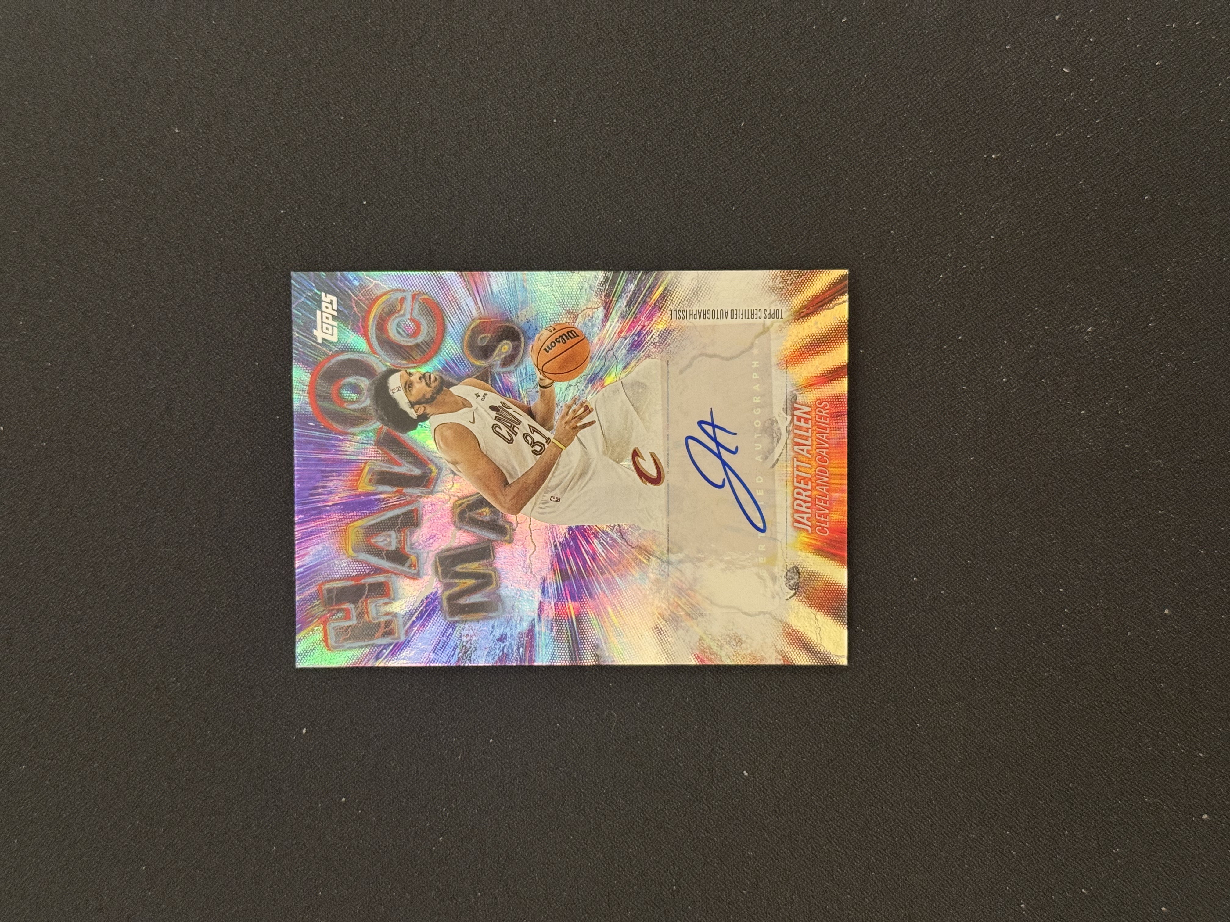 2025-26 Topps Flagship Jarrett Allen 【鲨鱼辣椒 免费代拍】旗舰系列 贾勒特 阿伦 骑士队 Havoc Marks 狂潮印记签 签字 #Tzy