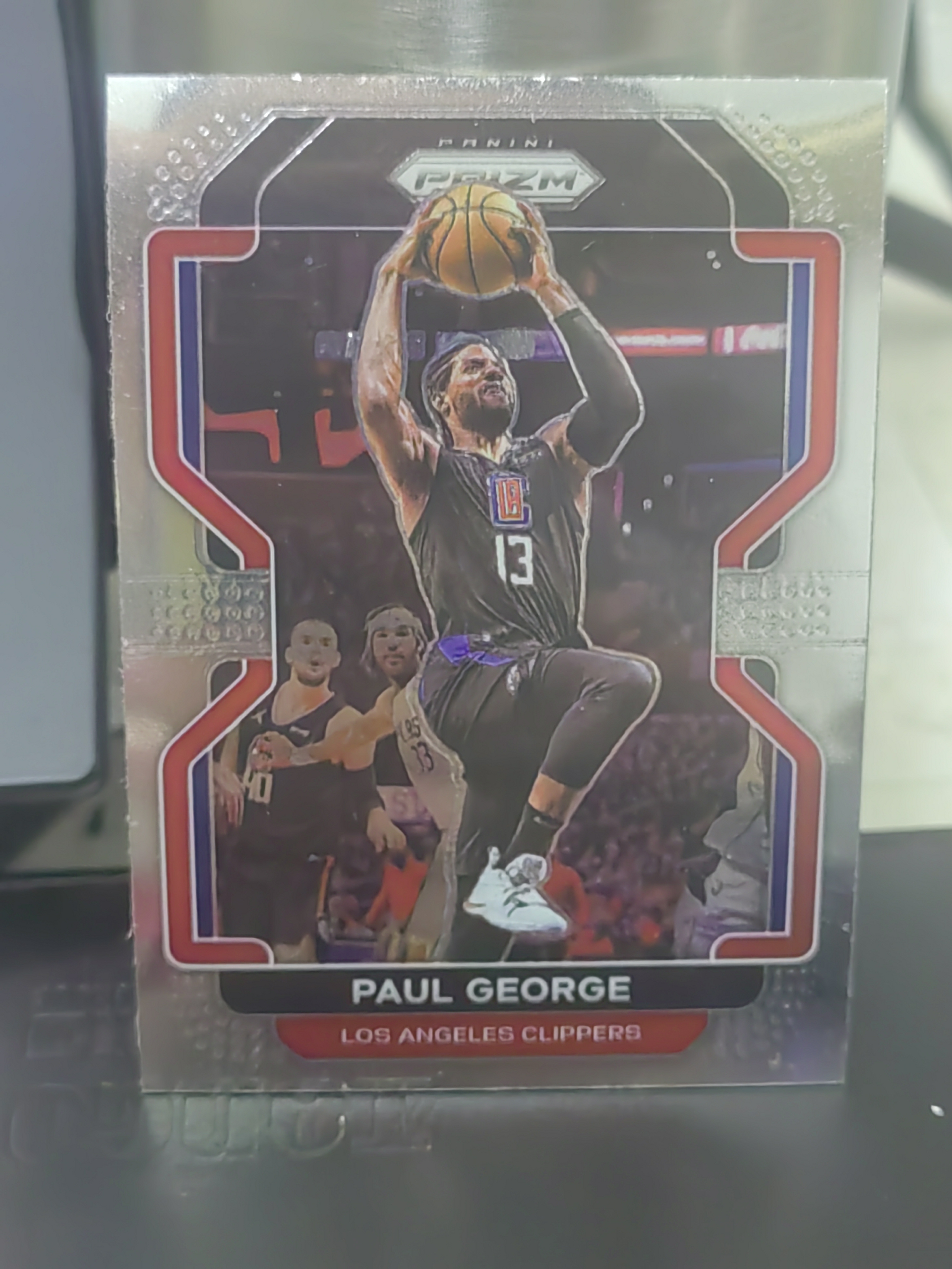 2021-22 Panini Prizm Paul George PZ 保罗 乔治 快船 篮 白边白角 不保卡品 卡品如图
