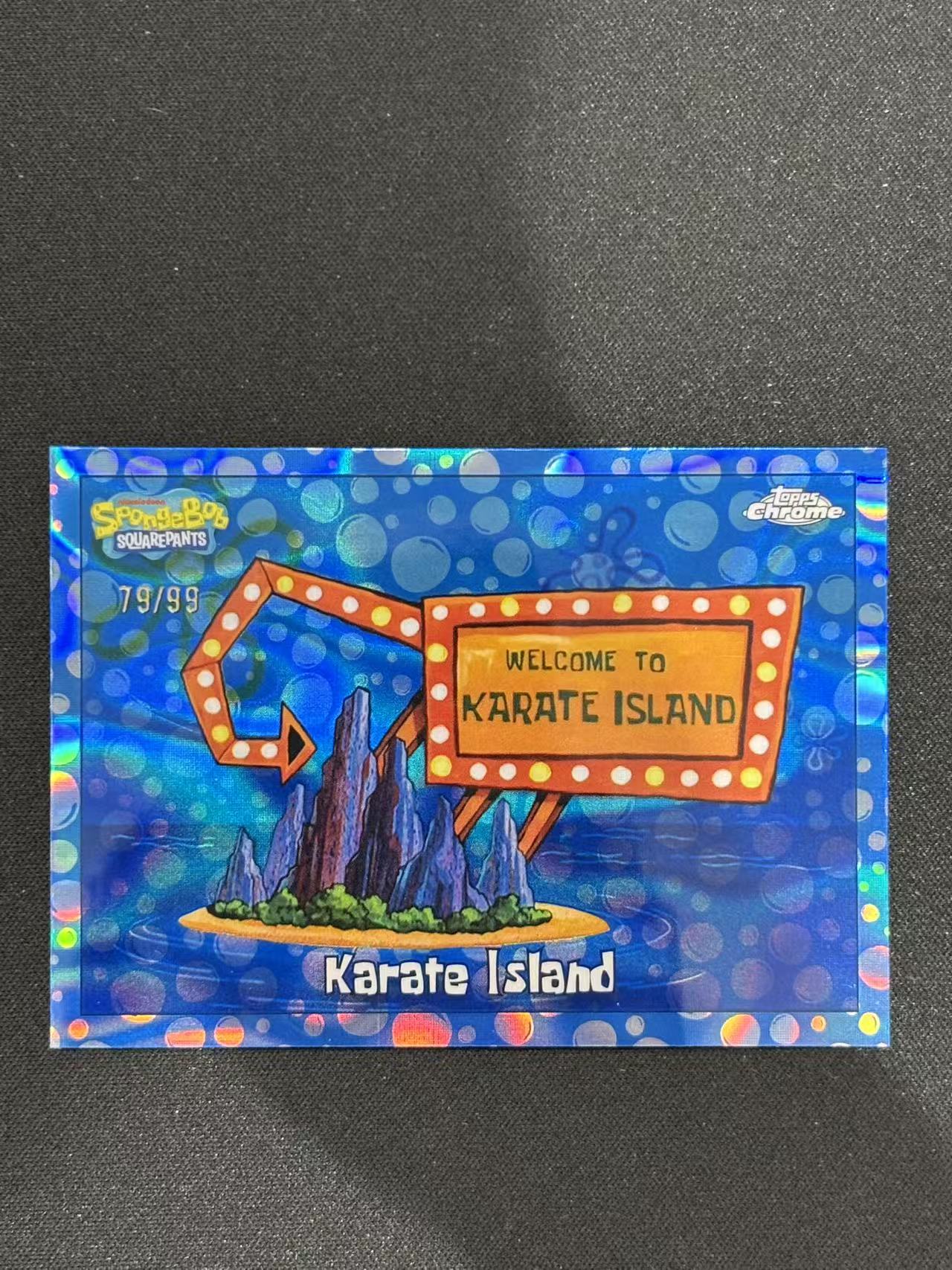 2025 Topps SpongeBob SquarePants Karate Island Chrome 海绵宝宝25周年 空手道岛 泡泡折 /99编 - sj