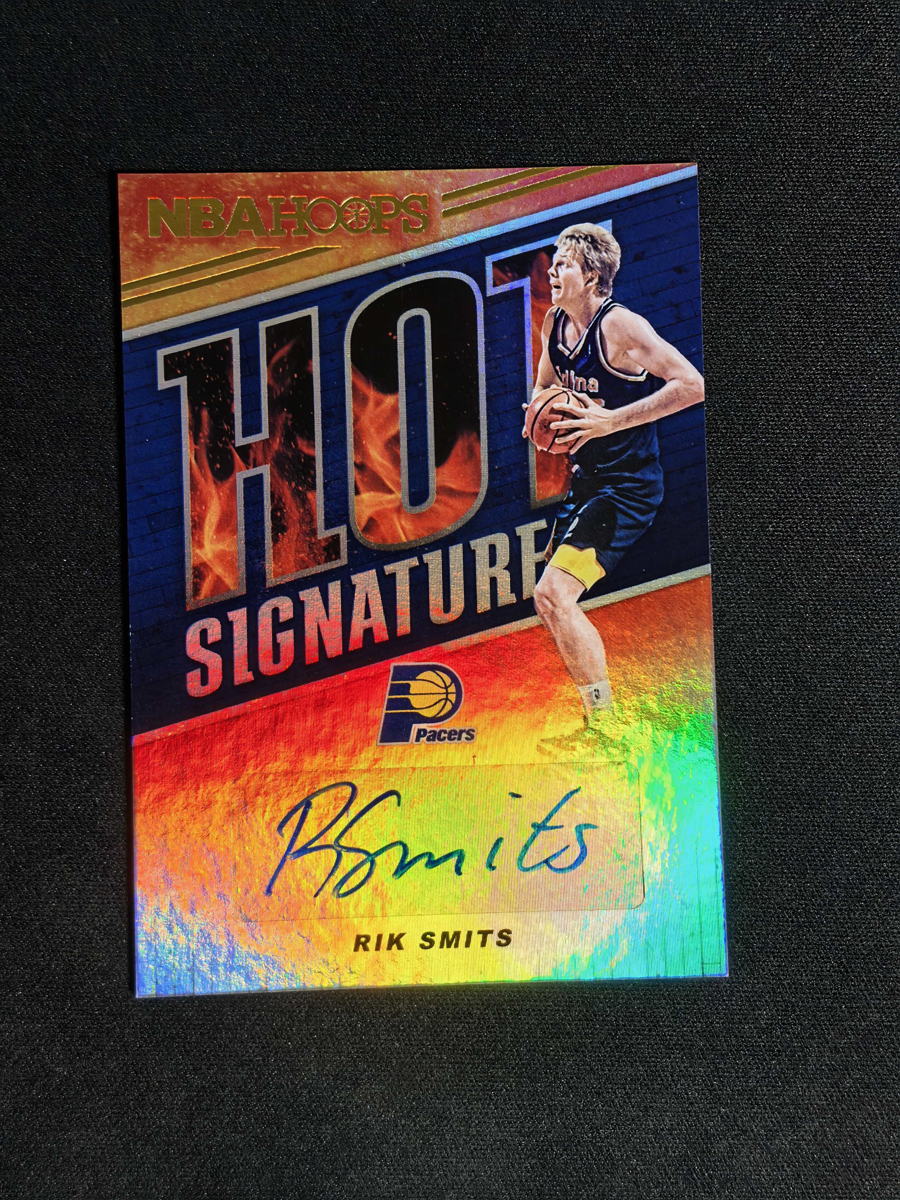 2018-19 Panini NBA Hoops Rik Smits 步行者 里克 施密茨 签字 Hot签 折射 卡品如图 鱼【CYT球星卡】